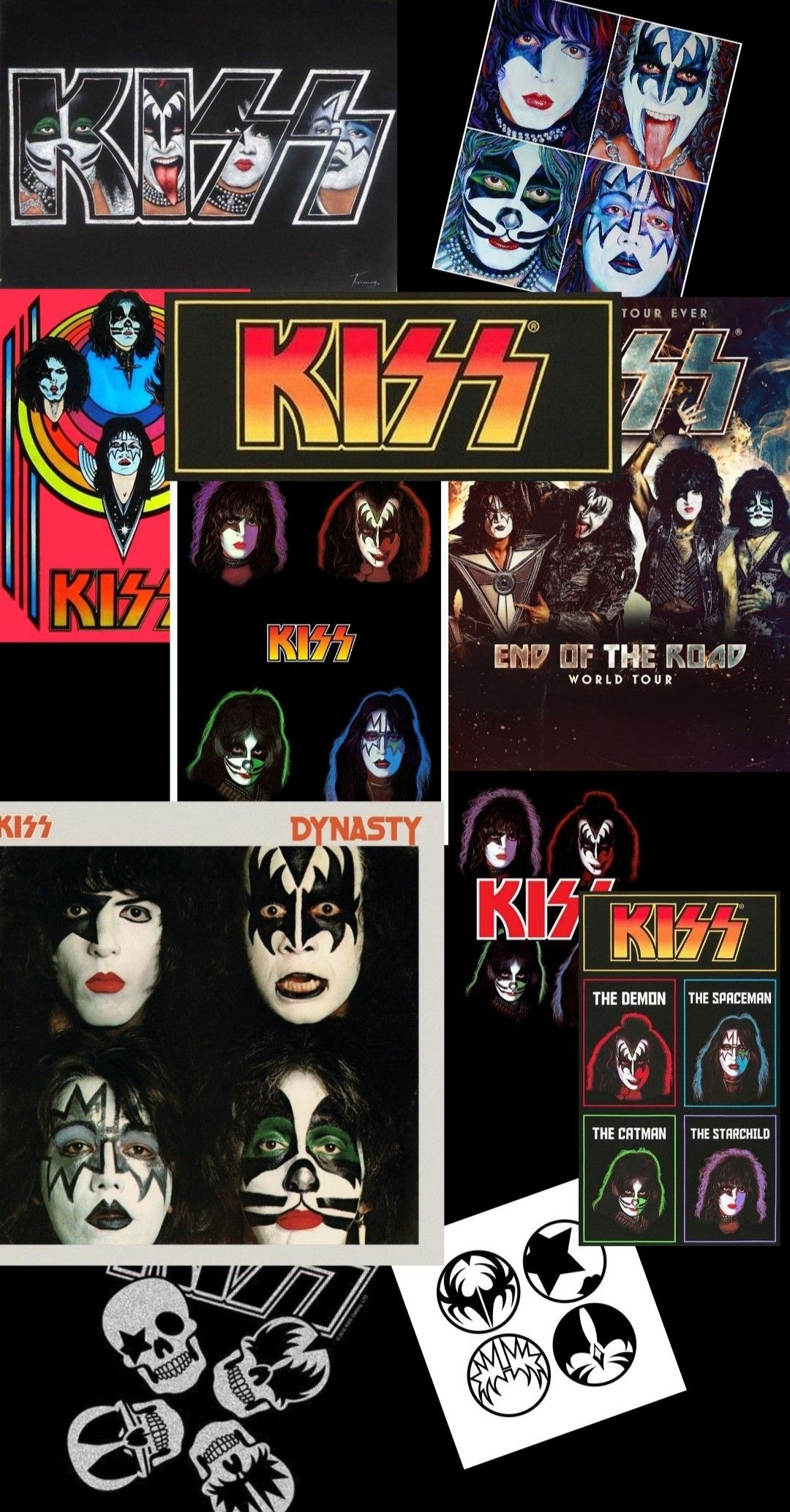 1080x2070 KISS band wallpaper. Band wallpaper, Rock band posters, Kiss band, Phone