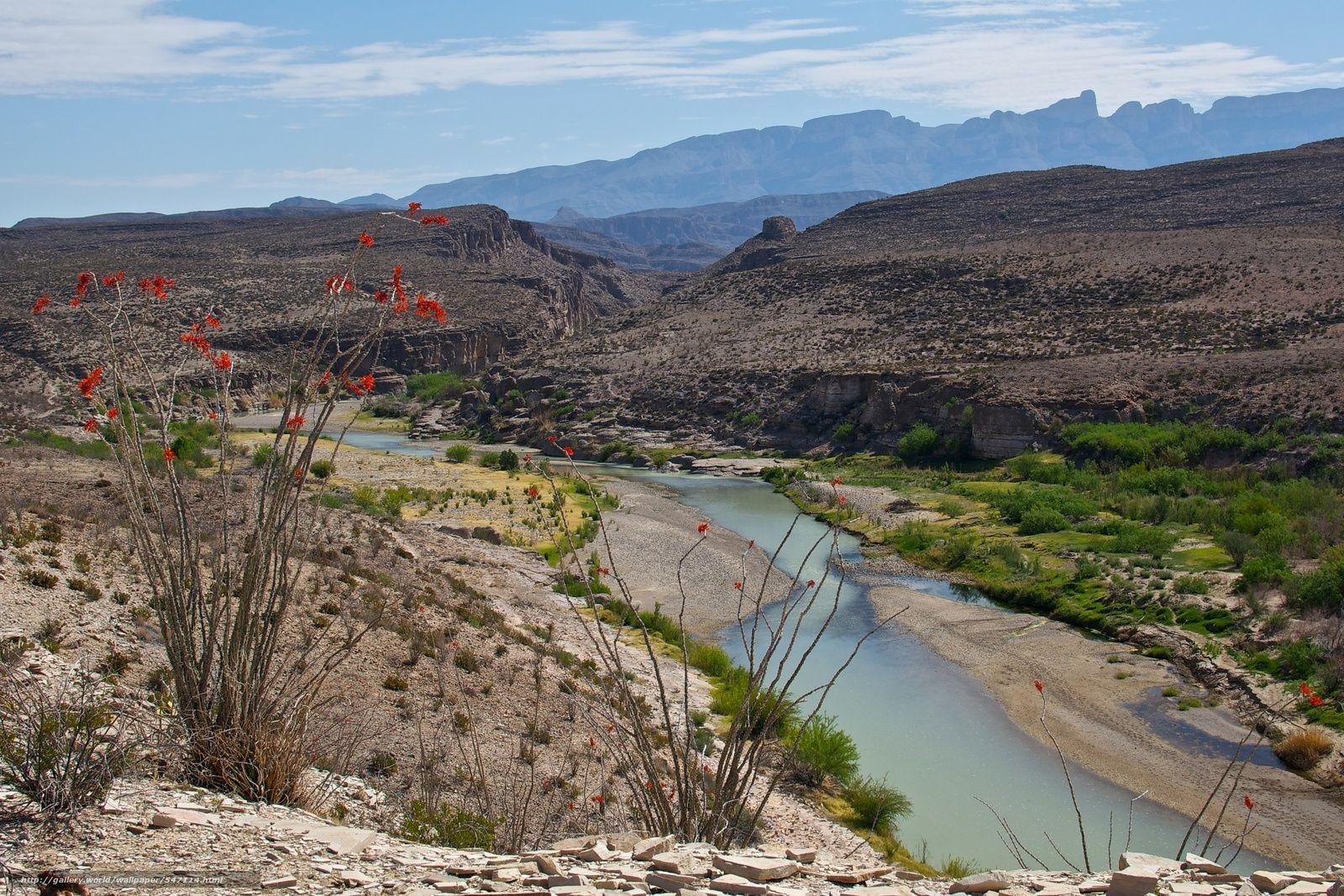 1600x1070 Download wallpaper Big Bend National Park, Ocotillo & Hot Springs, Desktop