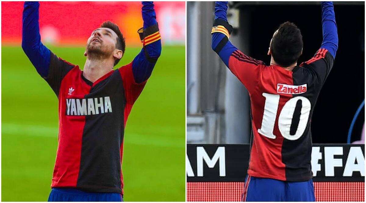 1200x670 Lionel Messi pays tribute to Diego Maradona in Barcelona's win over Osasuna. Sports News, The Indian Express, Desktop