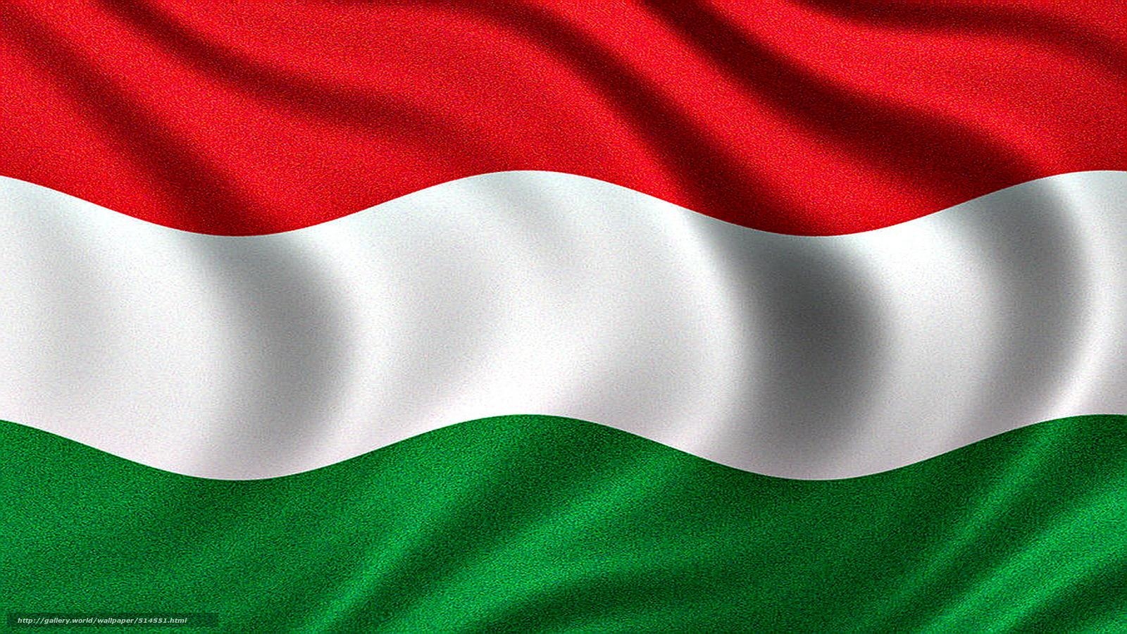 1600x900 Download wallpaper Flag of Hungary, Hungarian flag, Hungary flag, Desktop