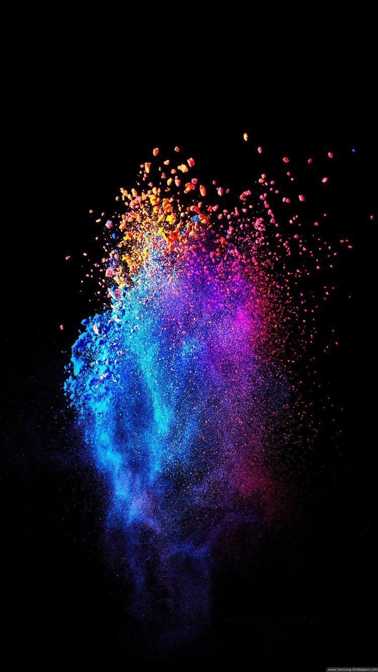 750x1340 iPhone Color Explosion Wallpaper 4k, Phone