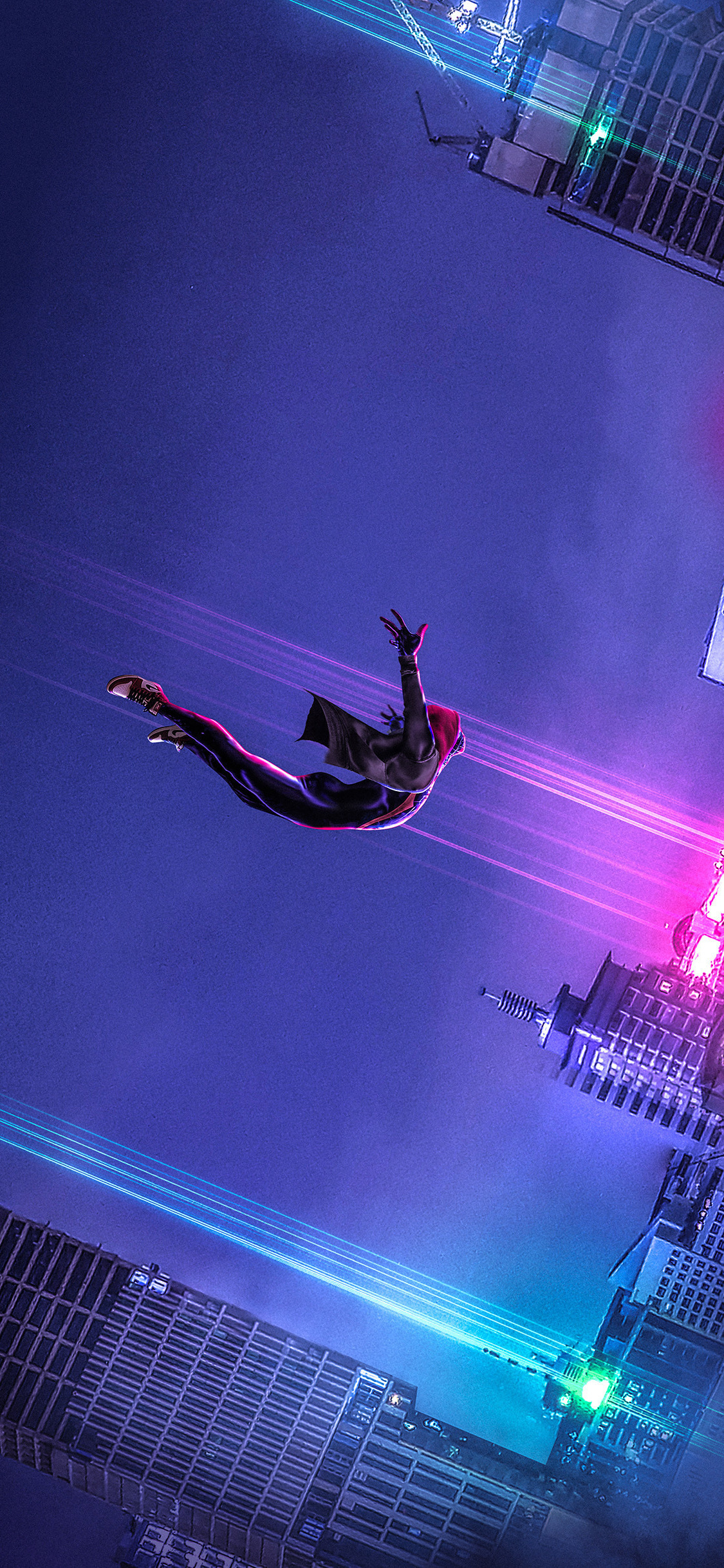 1130x2440 Download  wallpaper spider dive, movie, artwork, Phone