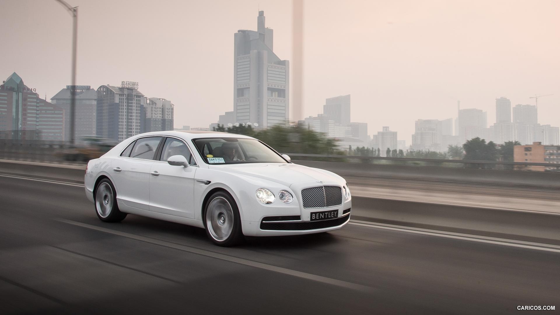 1920x1080 Bentley Flying Spur Glacier White. HD Wallpaper, Desktop