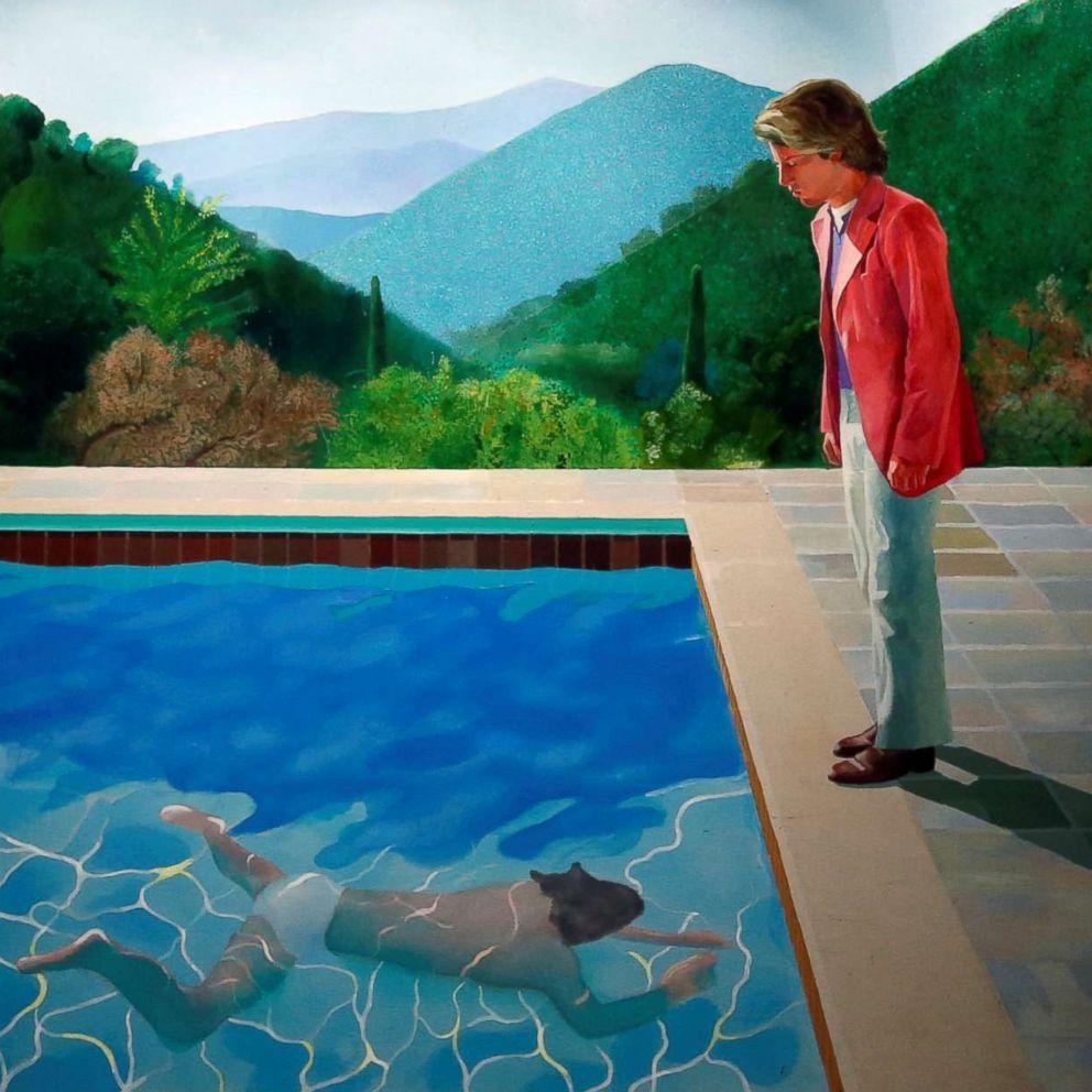 1000x1000 David Hockney's 'Portrait of an Artist Pool with Two Figures, Phone