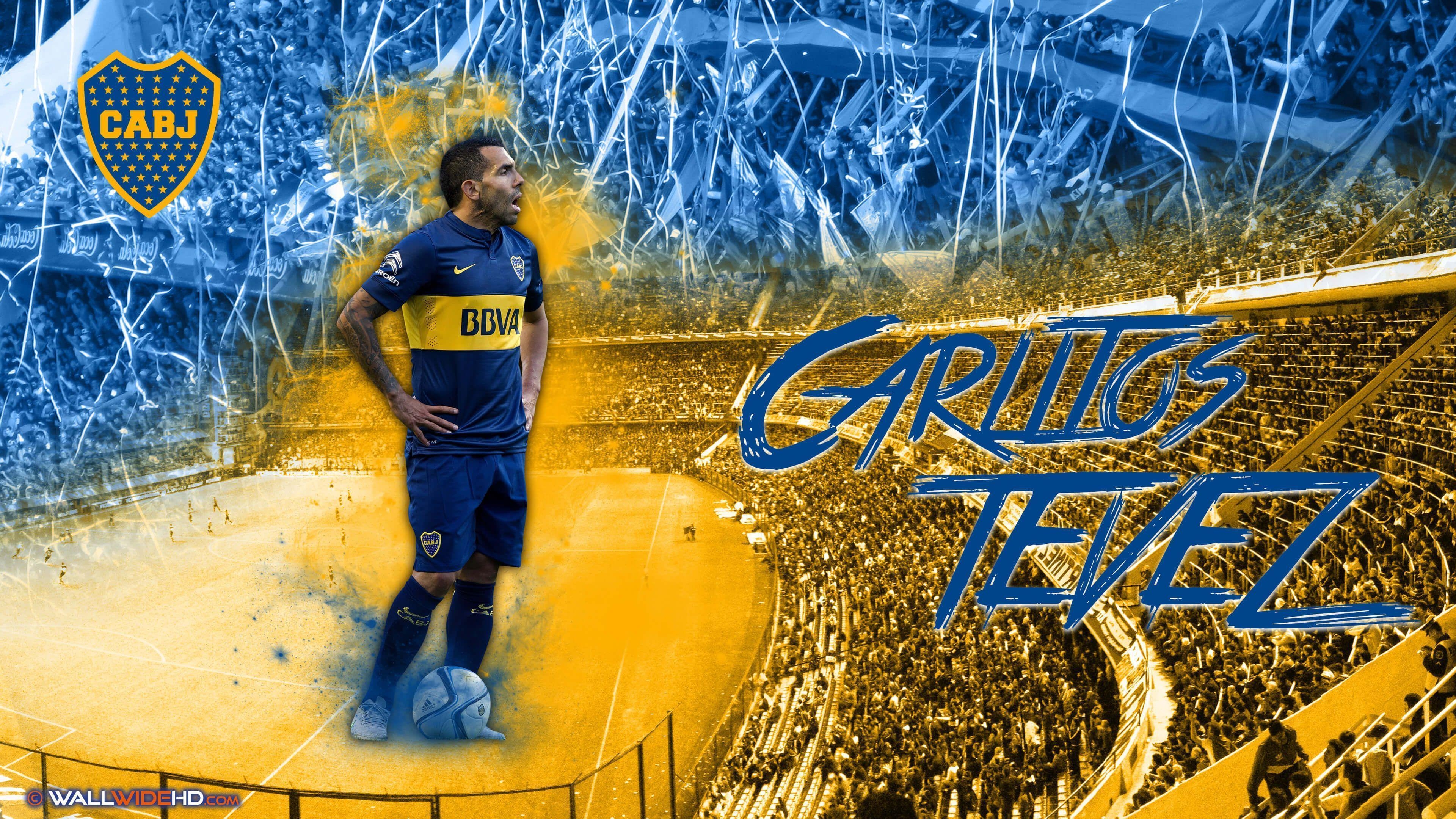 3840x2160 Carlos Tevez 2015 Boca Juniors Ultra HD Fondo de Pantalla fondos, Desktop