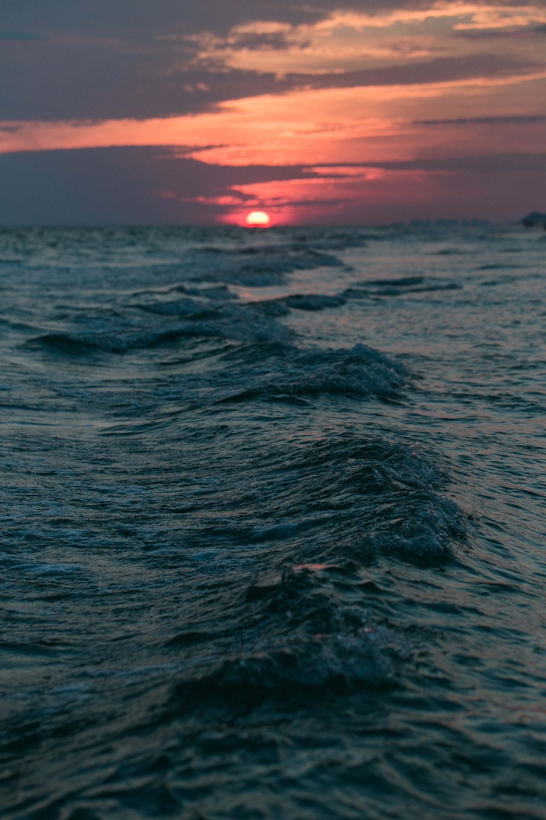 1830x2740 Sunset, Ocean, Beach iPhone Wallpaper, Phone