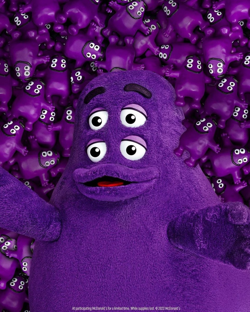 970x1200 Grimace Fan Account, Phone