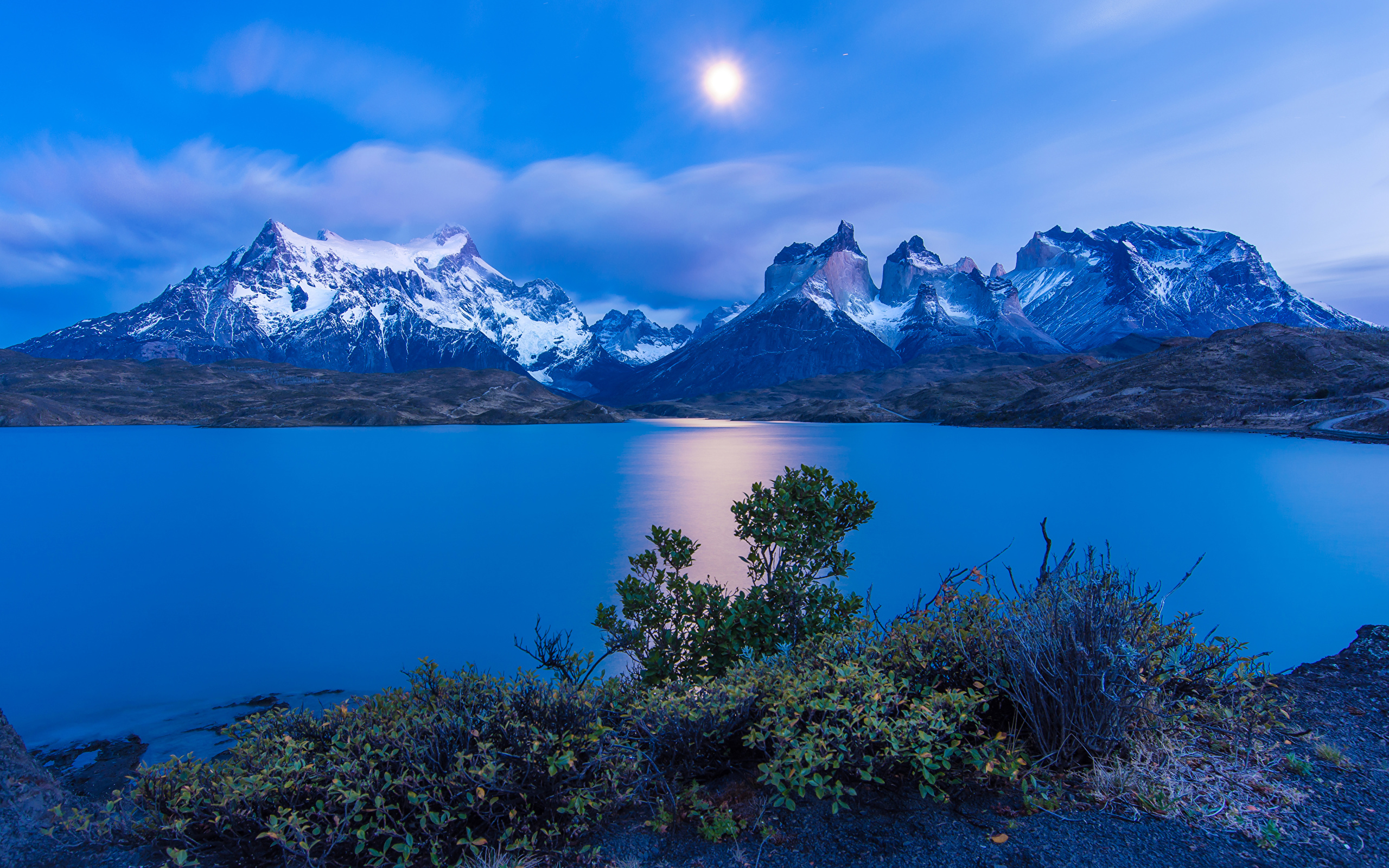 2560x1600 Wallpaper Chile Torres del Paine Sun Nature Mountains Sky, Desktop