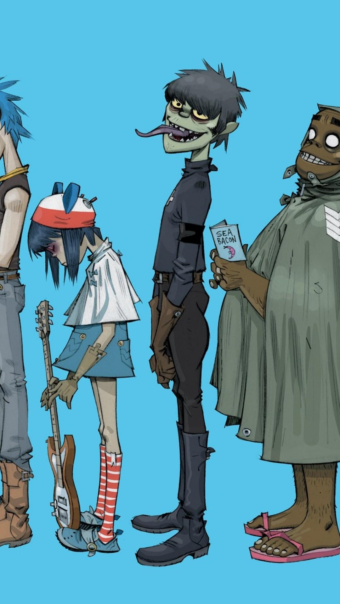 1080x1920 Gorillaz iPhone 8 Plus Wallpaper Download, Phone