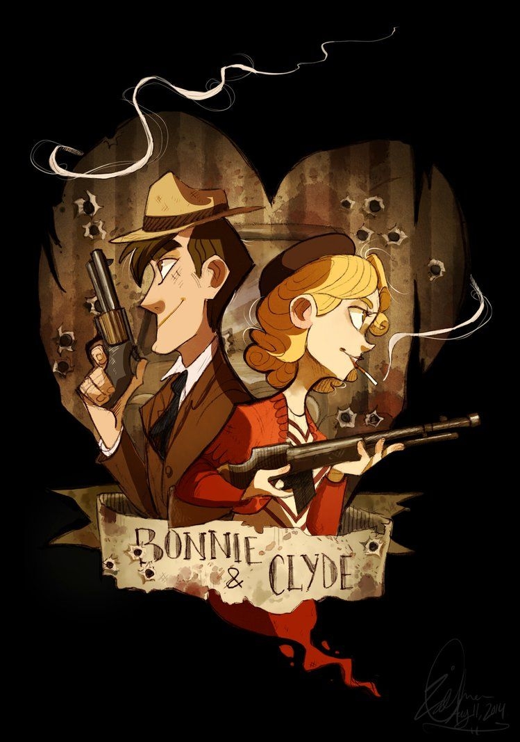 750x1070 Free download Bonnie and Clyde by FailTaco [], Phone