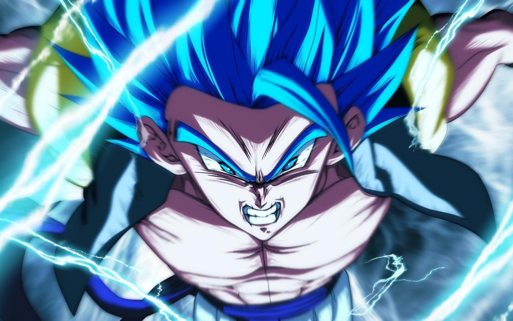 1680x1050 Download  wallpaper angry, anime boy, gogeta, Desktop