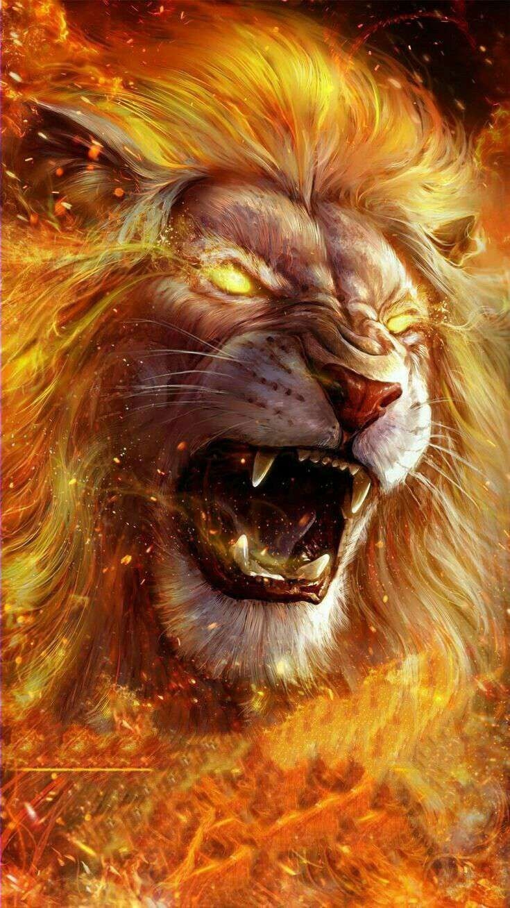 740x1310 Scary Lion Wallpaper Free Scary Lion Background, Phone