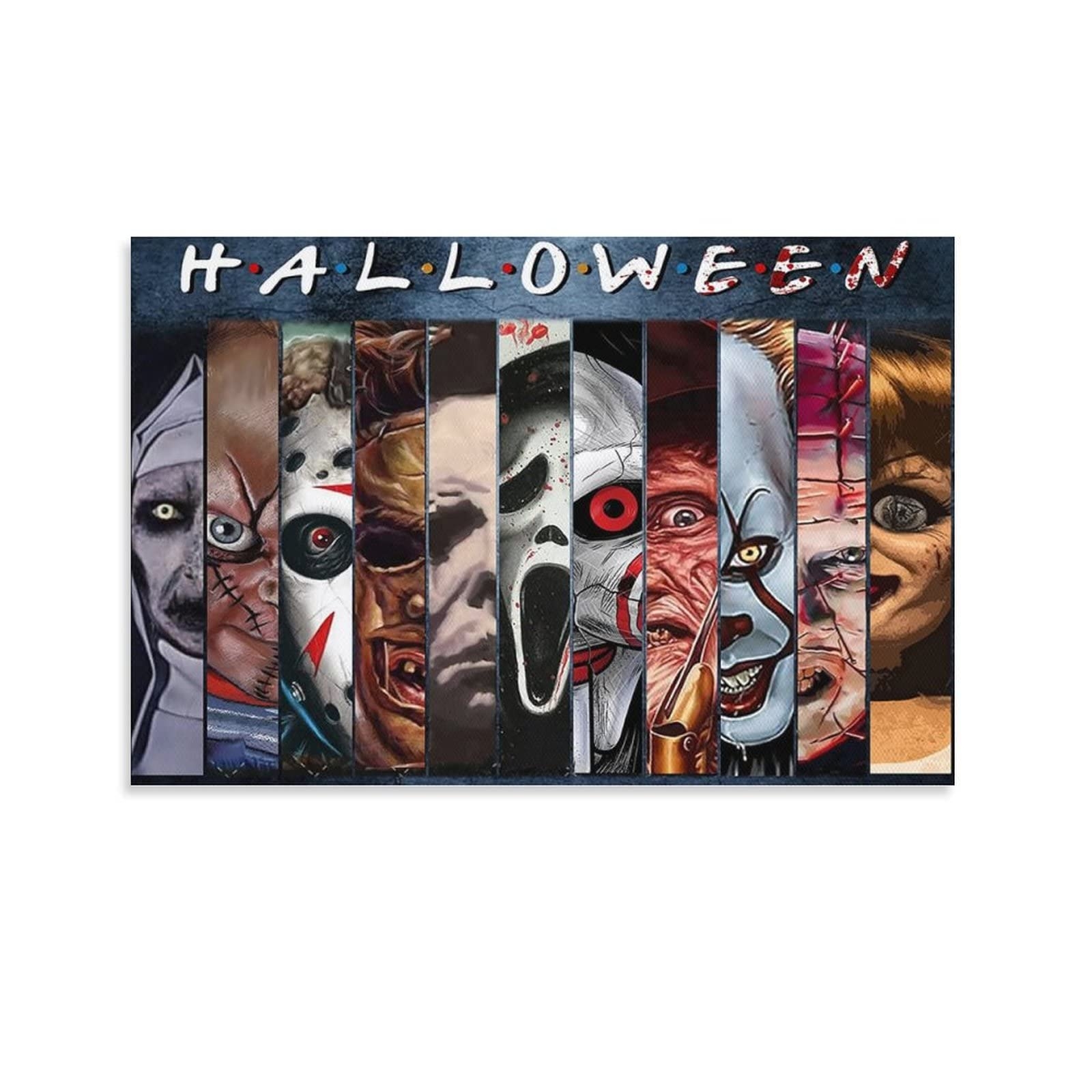 1600x1600 Saturey Horror Movie Poster Halloween Scary Characters for Aesthetic Room Decor Merch Art Wall Print Wallpaper for Bedroom for Teen Girls Boys 12x18inch(30x45cm), Amazon.ca: Home, Phone