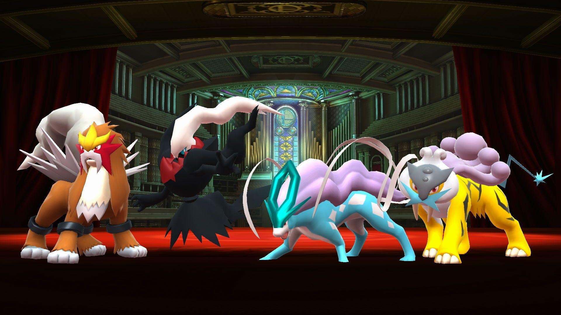 1920x1080 Entei, Darkrai, Suicune, And Raikou By UKD DAWG, Desktop