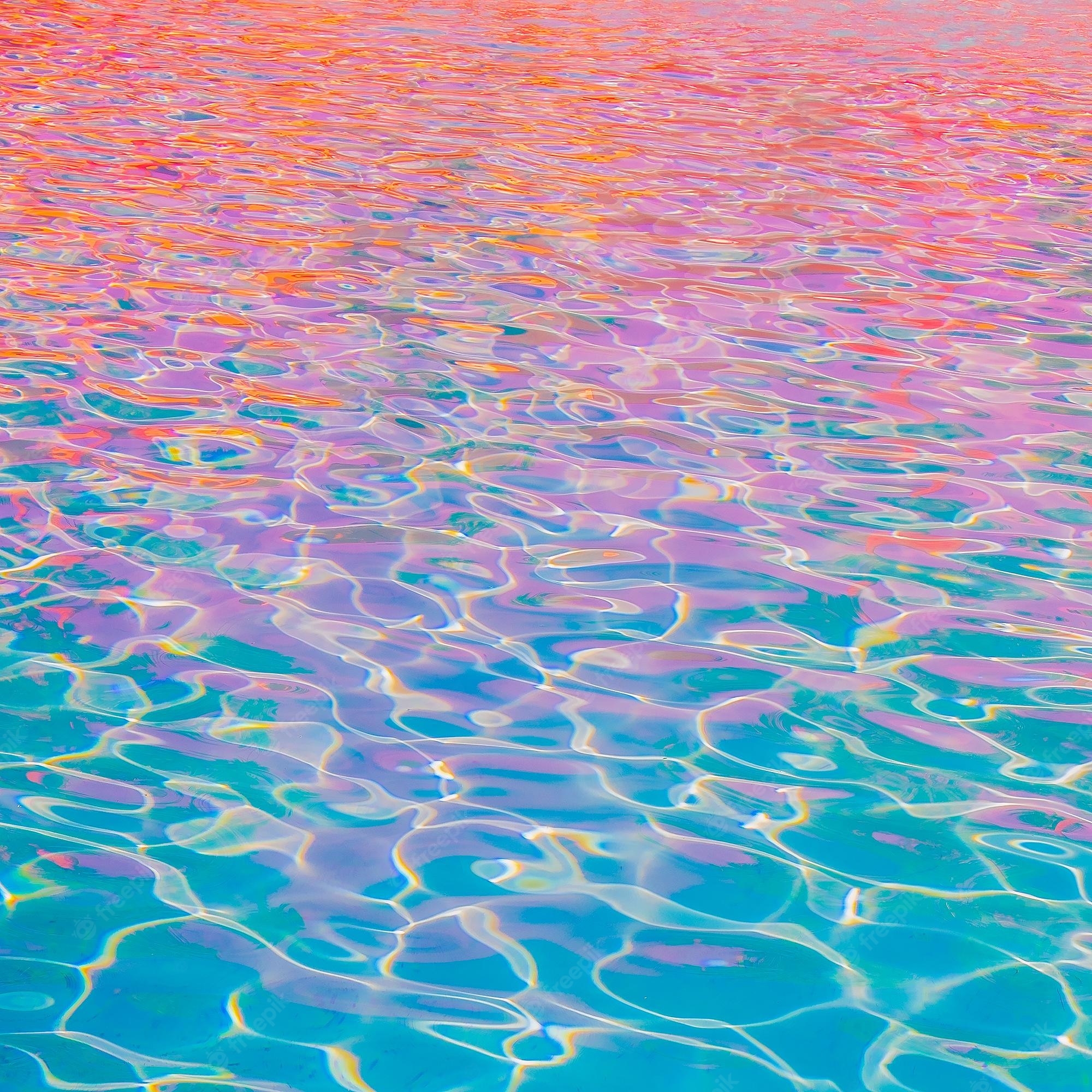 2000x2000 Premium Photo. Minimalist wallpaper blue pink vaporwave swimming pool relax water vacation dreams time concept, Phone