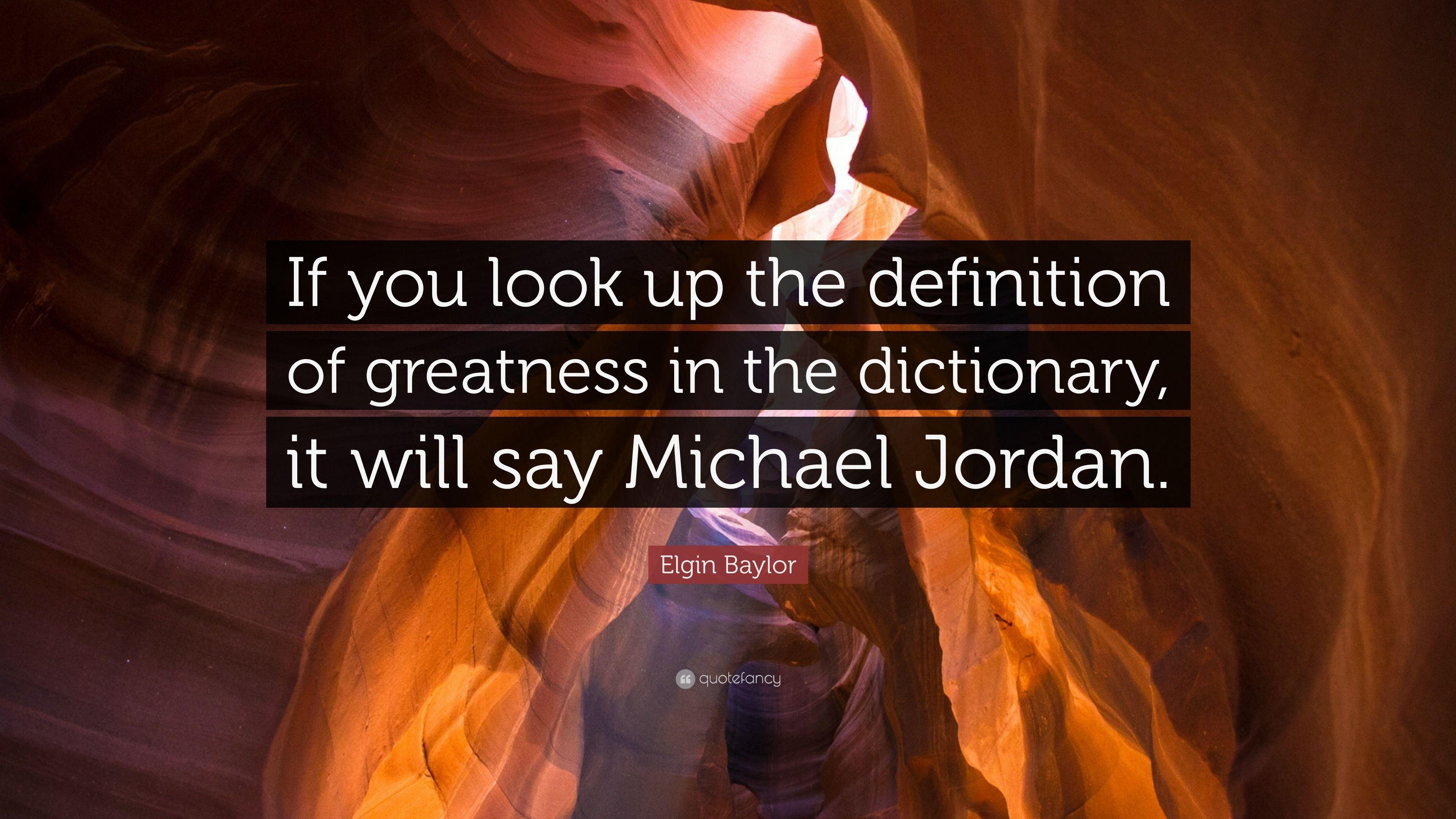 3840x2160 Elgin Baylor Quote: “If you look up the definition of greatness, Desktop