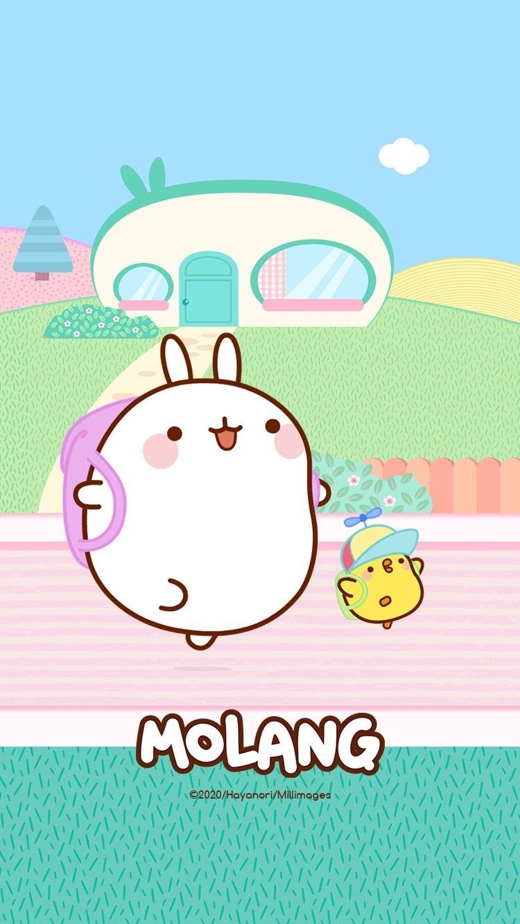 750x1340 Molang and Piu Piu ideas. molang, molang wallpaper, kawaii wallpaper, Phone