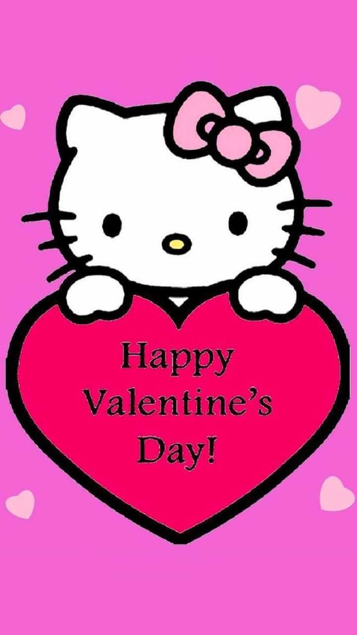 720x1280 Hello Kitty Valentine Wallpaper Discover more Happy Valentines, Heart, Hello Kitty, Hello Kitty Valentines, Love. Valentines wallpaper, Cat valentine, Hello kitty, Phone