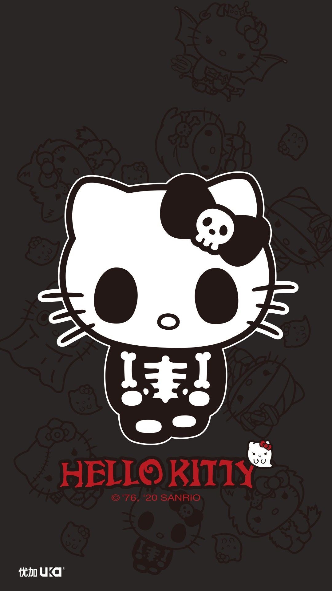 1080x1920 cat. Hello kitty iphone wallpaper, Hello kitty drawing, Hello kitty halloween, Phone