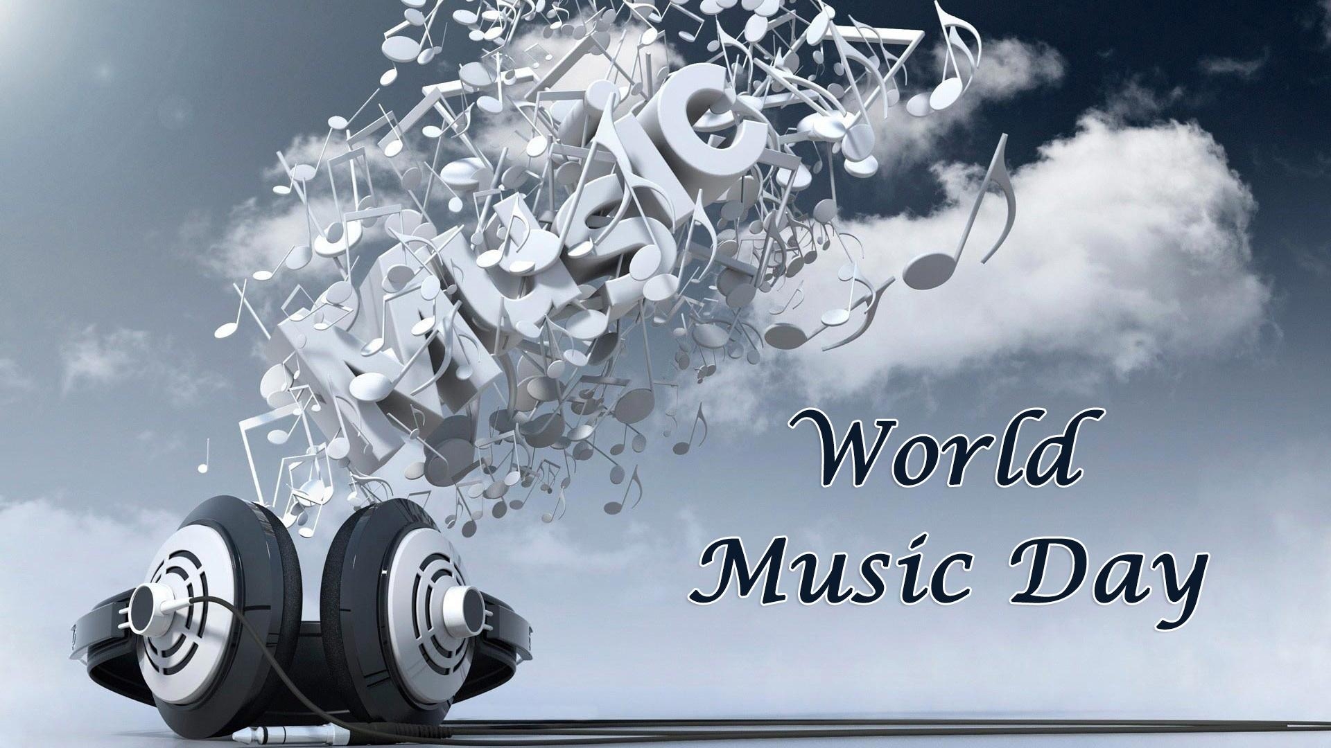 1920x1080 World Music Day Headphones Music Black Background Akg, Desktop