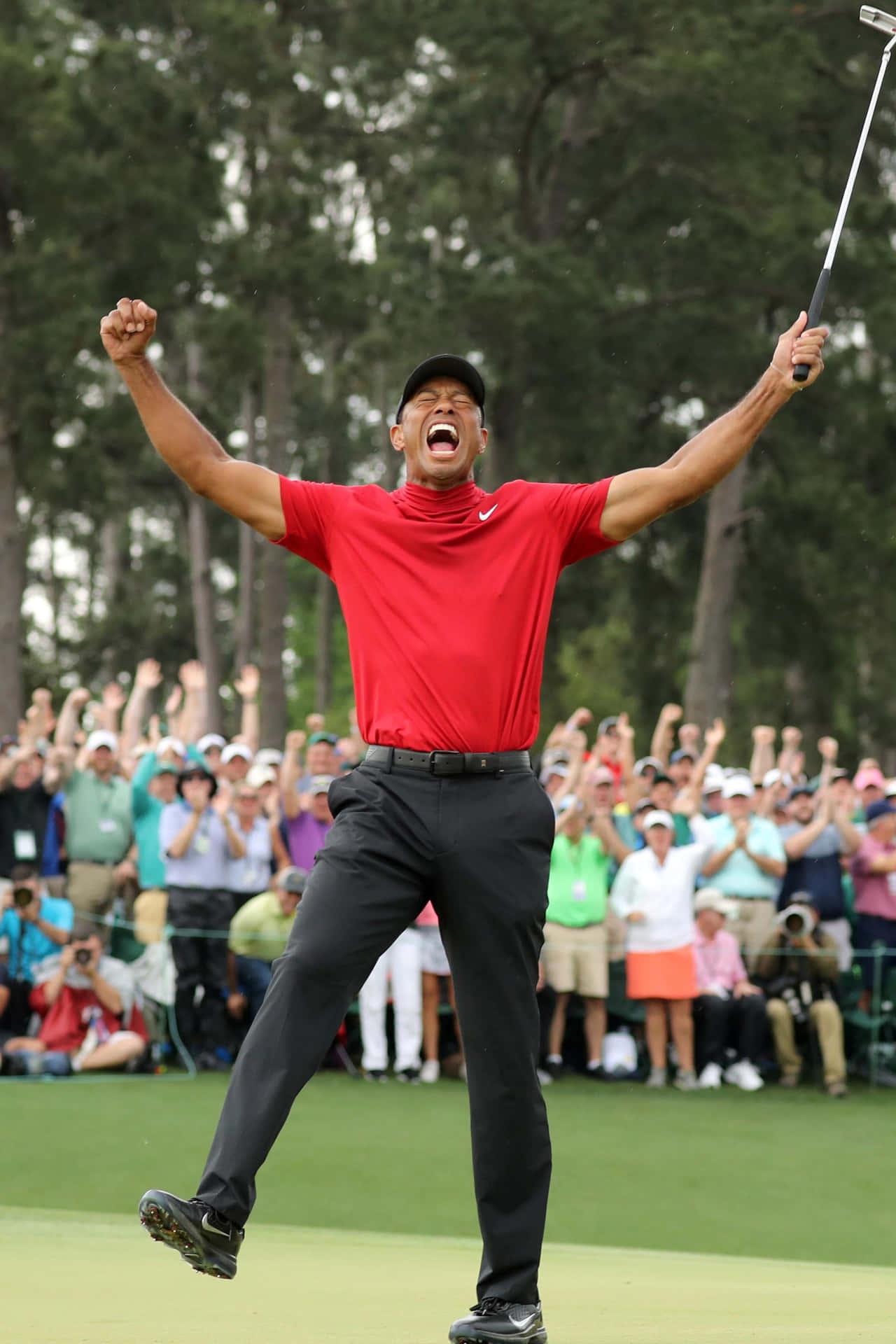 1280x1920 Download The Victory Of Tiger Woods iPhone Wallpaper, Phone