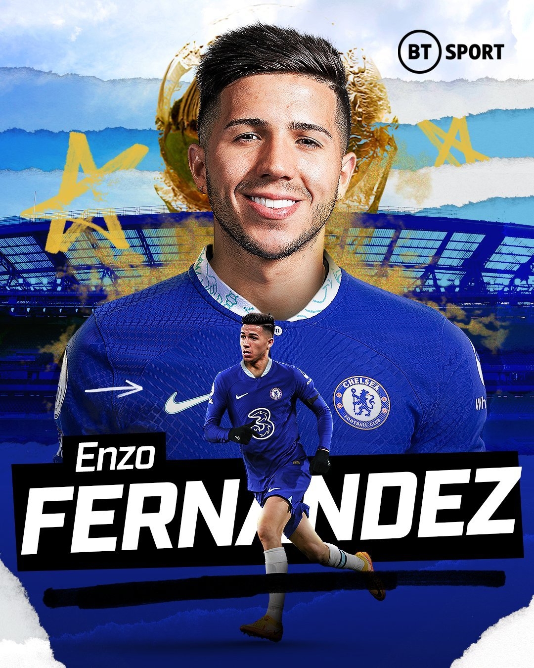 1080x1350 تويتر \ Football On BT Sport على تويتر: World Cup Winning Midfielder Enzo Fernandez Joins Chelsea, Phone