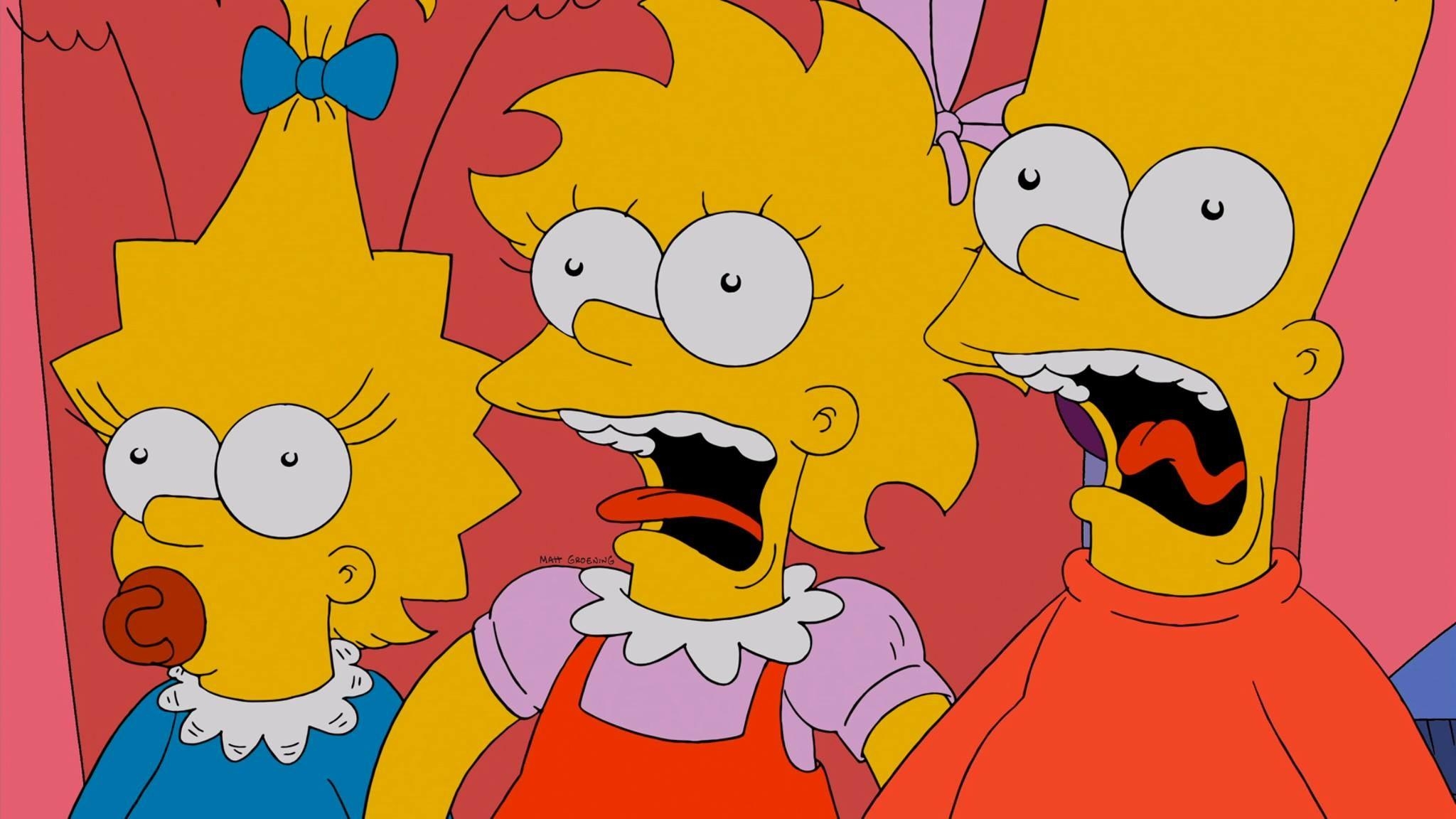 2050x1160 the simpsons lisa simpson bart simpson maggie simpson, Desktop