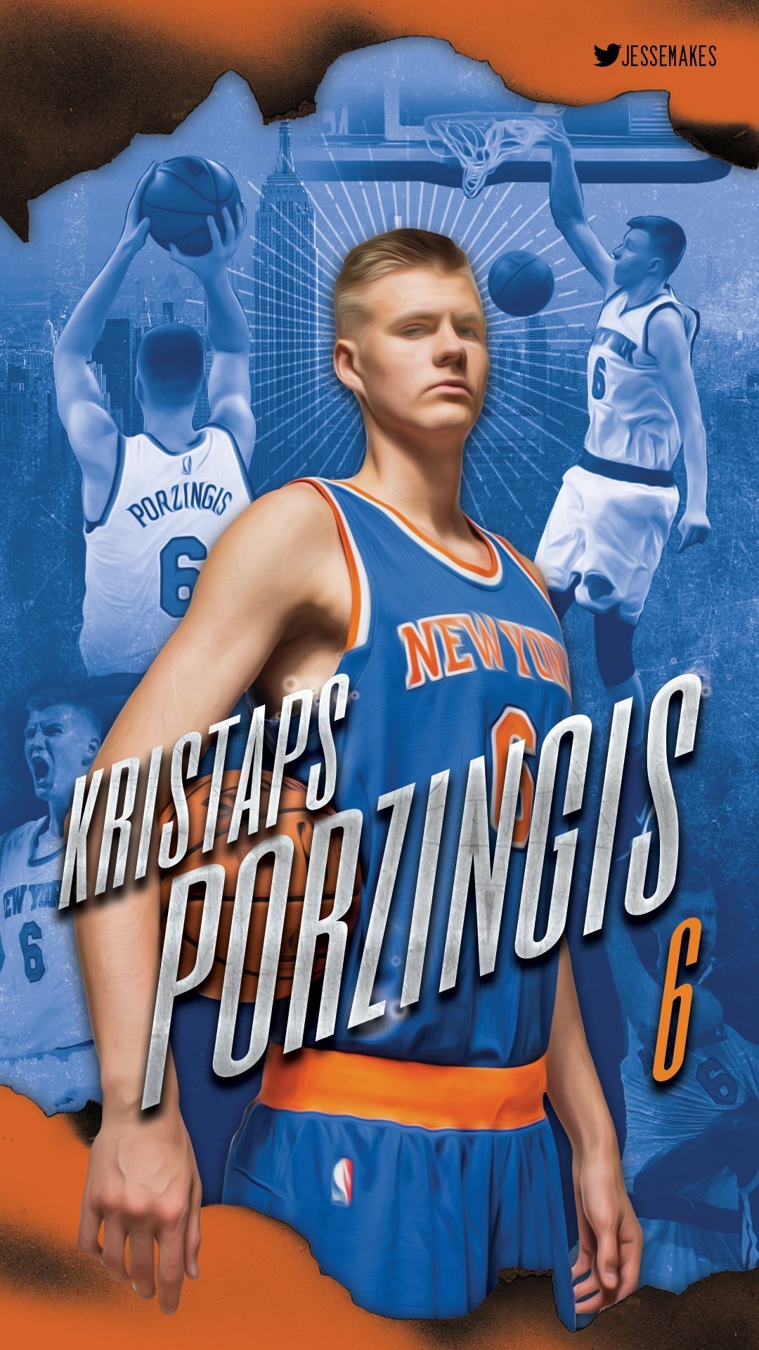 1080x1920 Kristaps Porzingis. Kristaps porziņģis, Sports design, Sports wallpaper, Phone