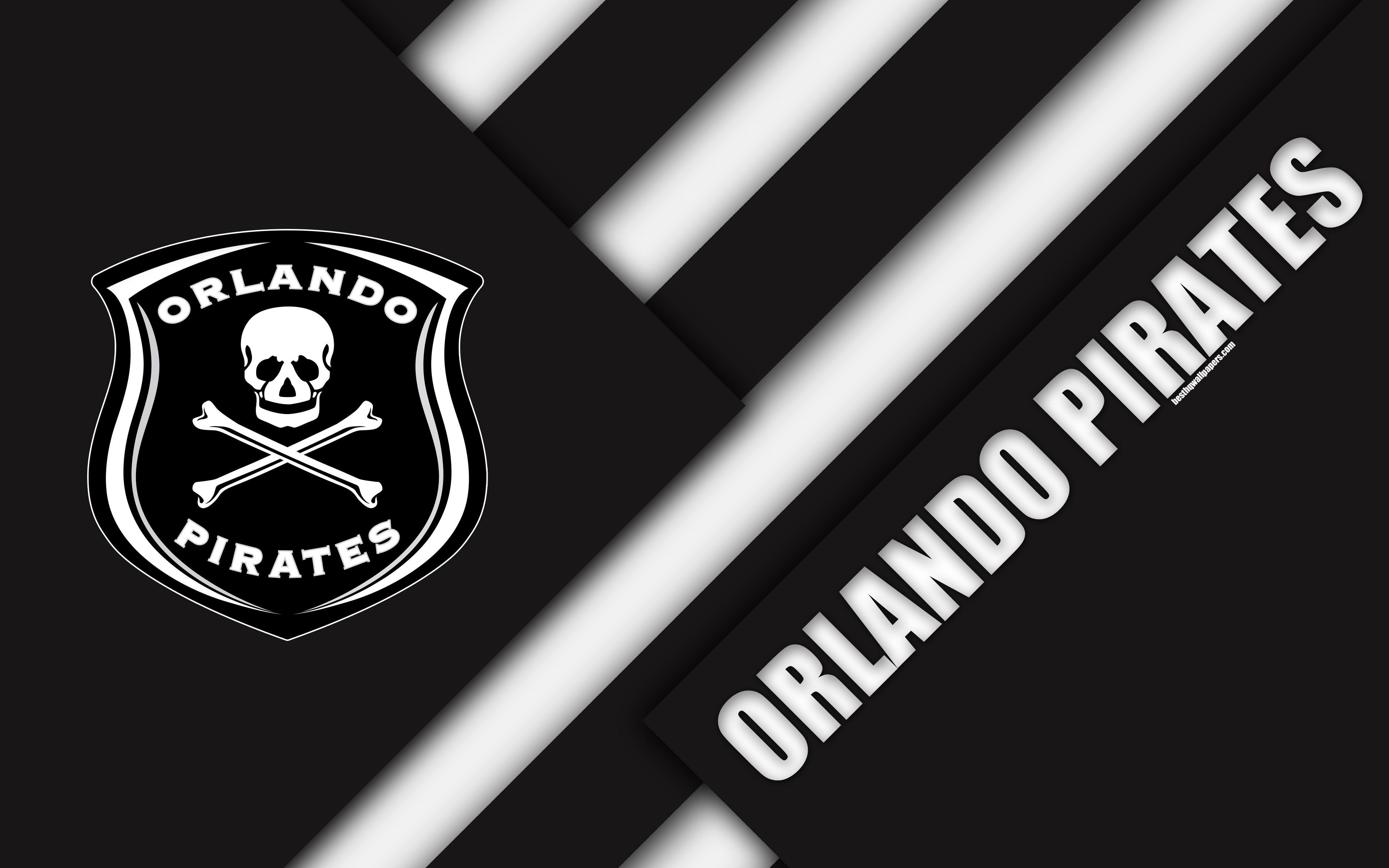 3840x2400 Download wallpaper Orlando Pirates FC, 4k, South African Football, Desktop