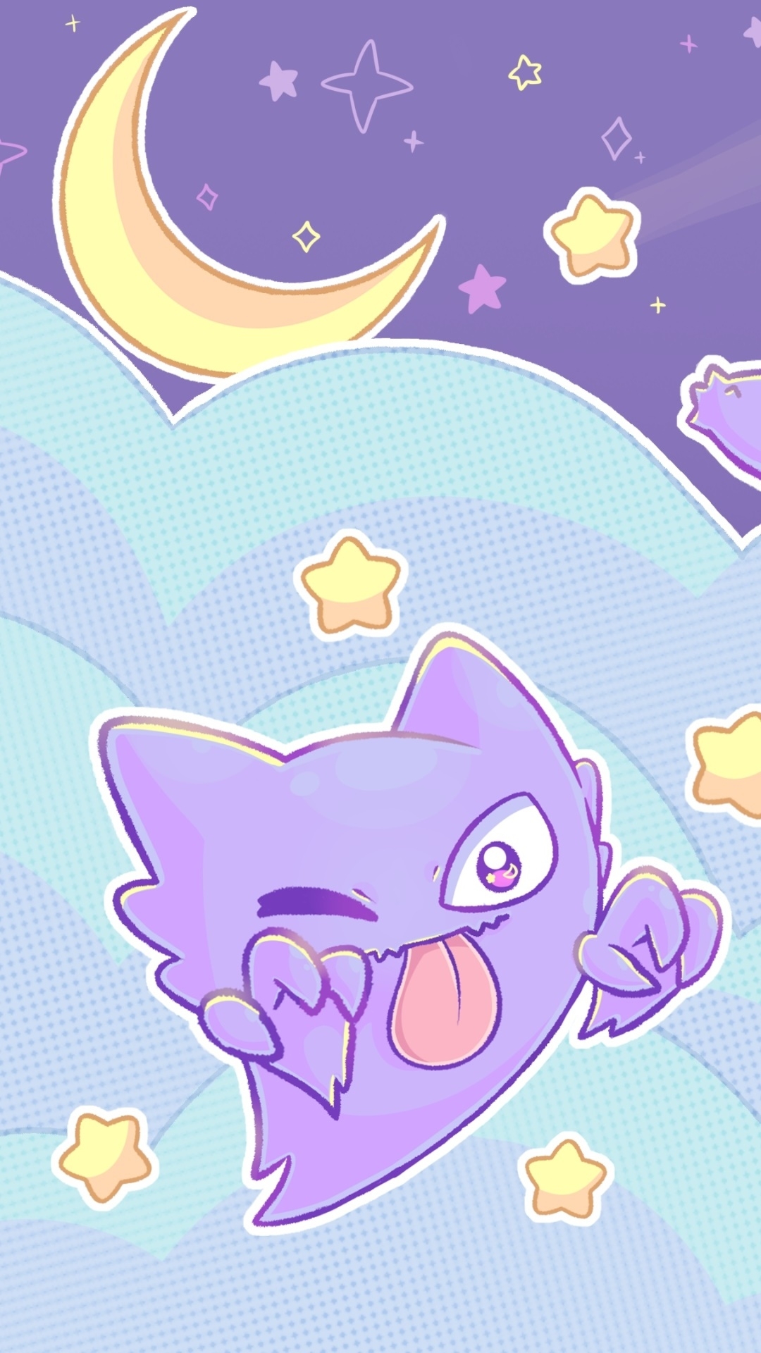 1080x1920 Anime Pokémon Phone Wallpaper, Haunter, Phone