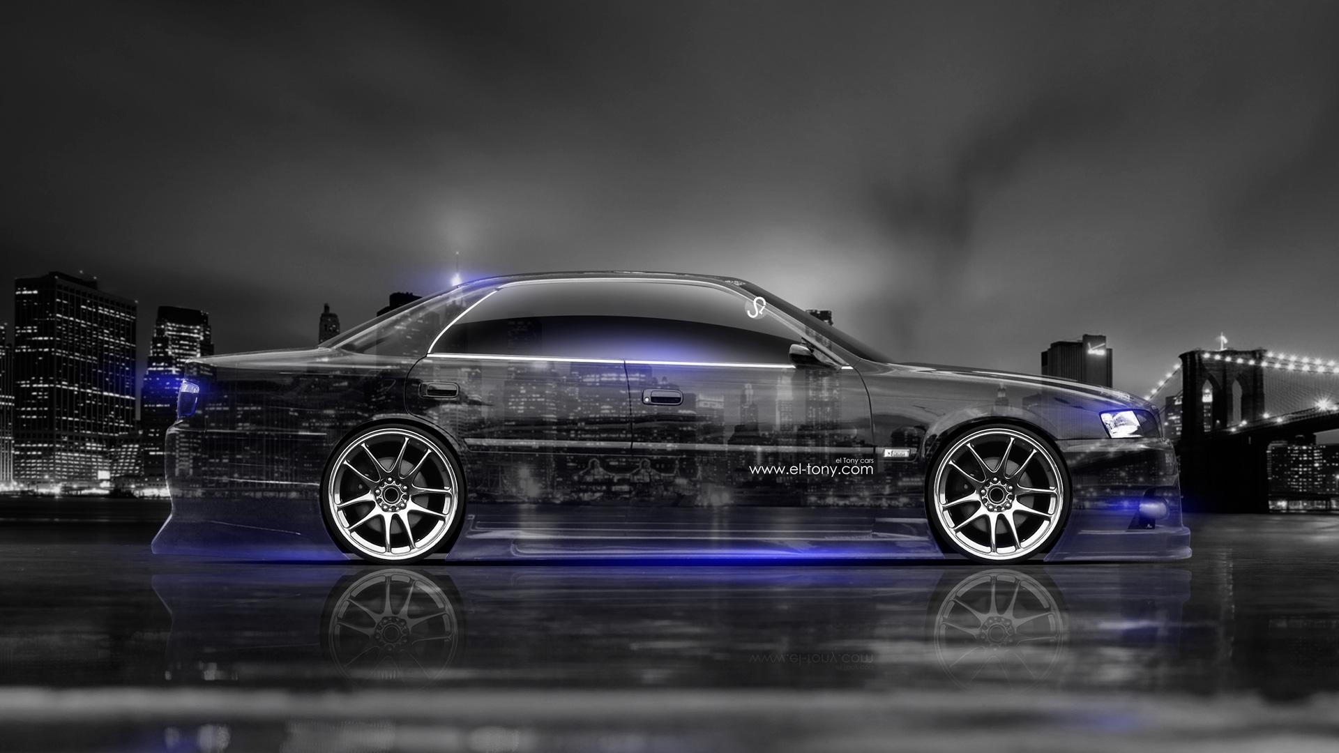 1920x1080 Toyota Chaser JZX100 JDM Side Crystal City Car 2014, Desktop