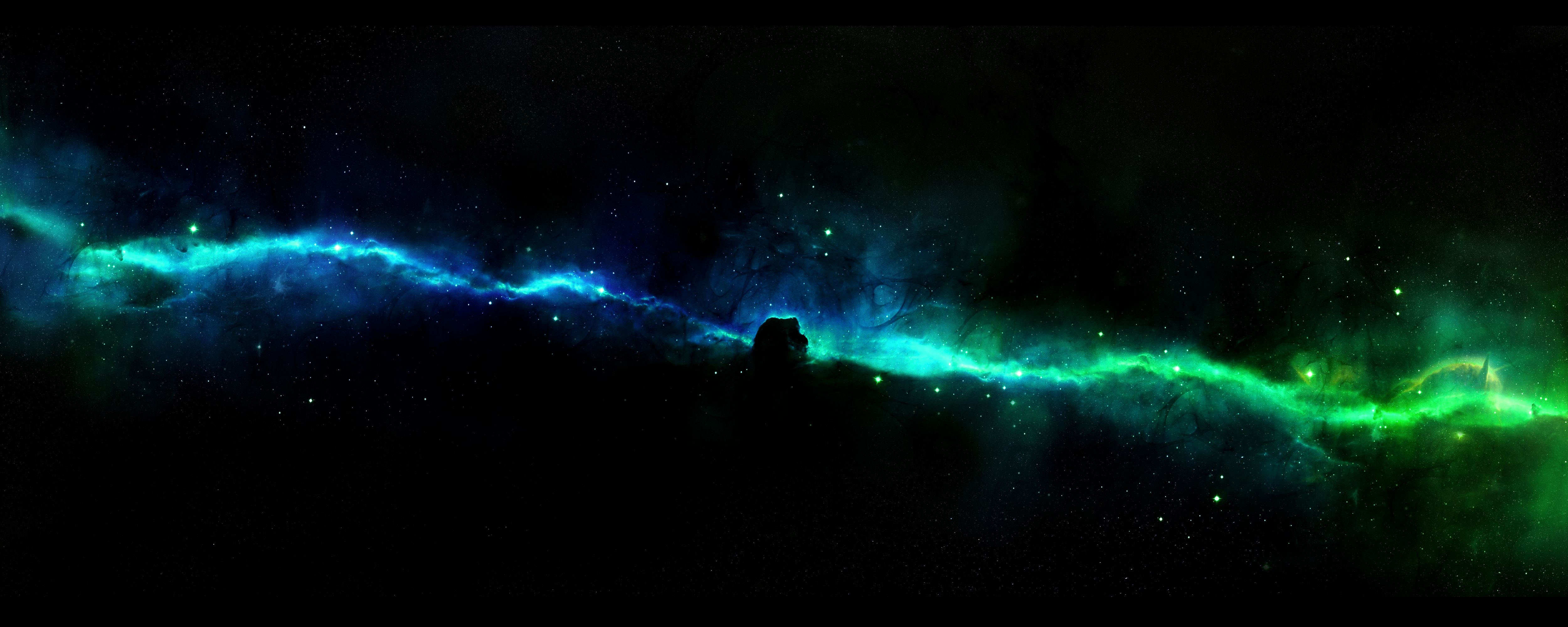 5000x2000 4K Universe Wallpaper, Dual Screen