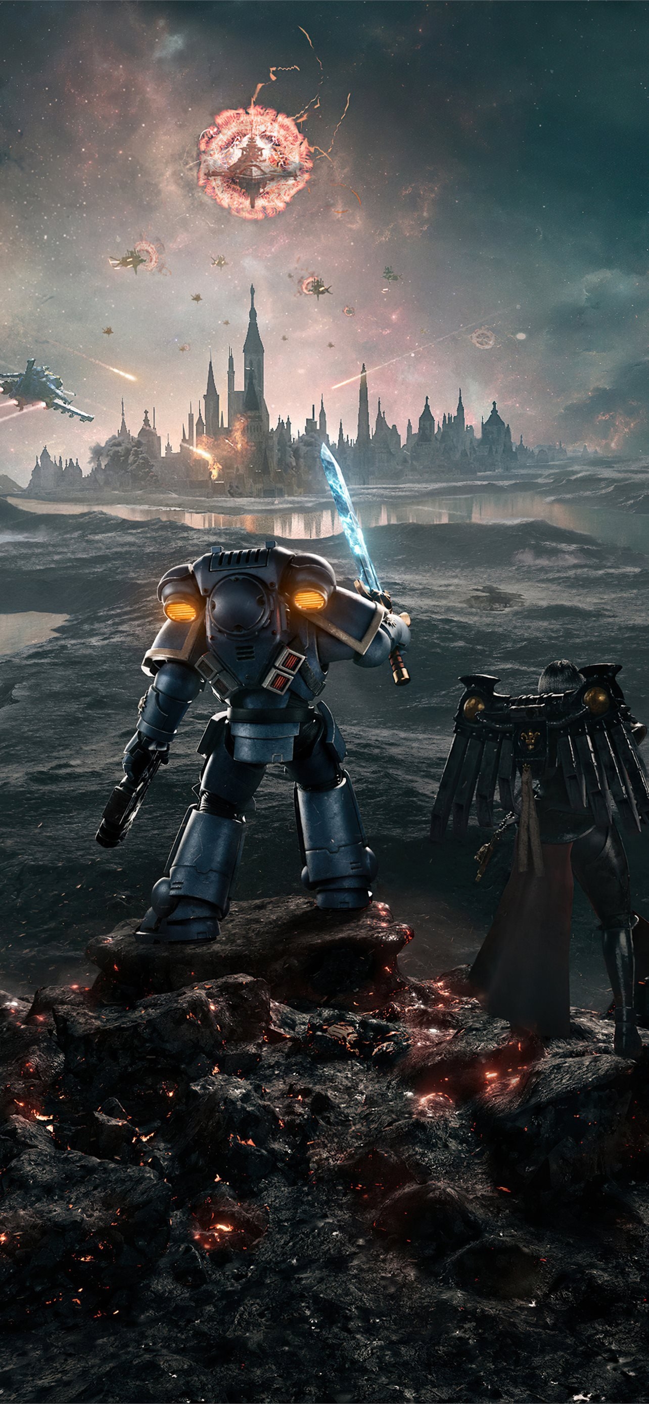 1290x2780 warhammer 40k 2022 5k iPhone Wallpaper Free Download, Phone