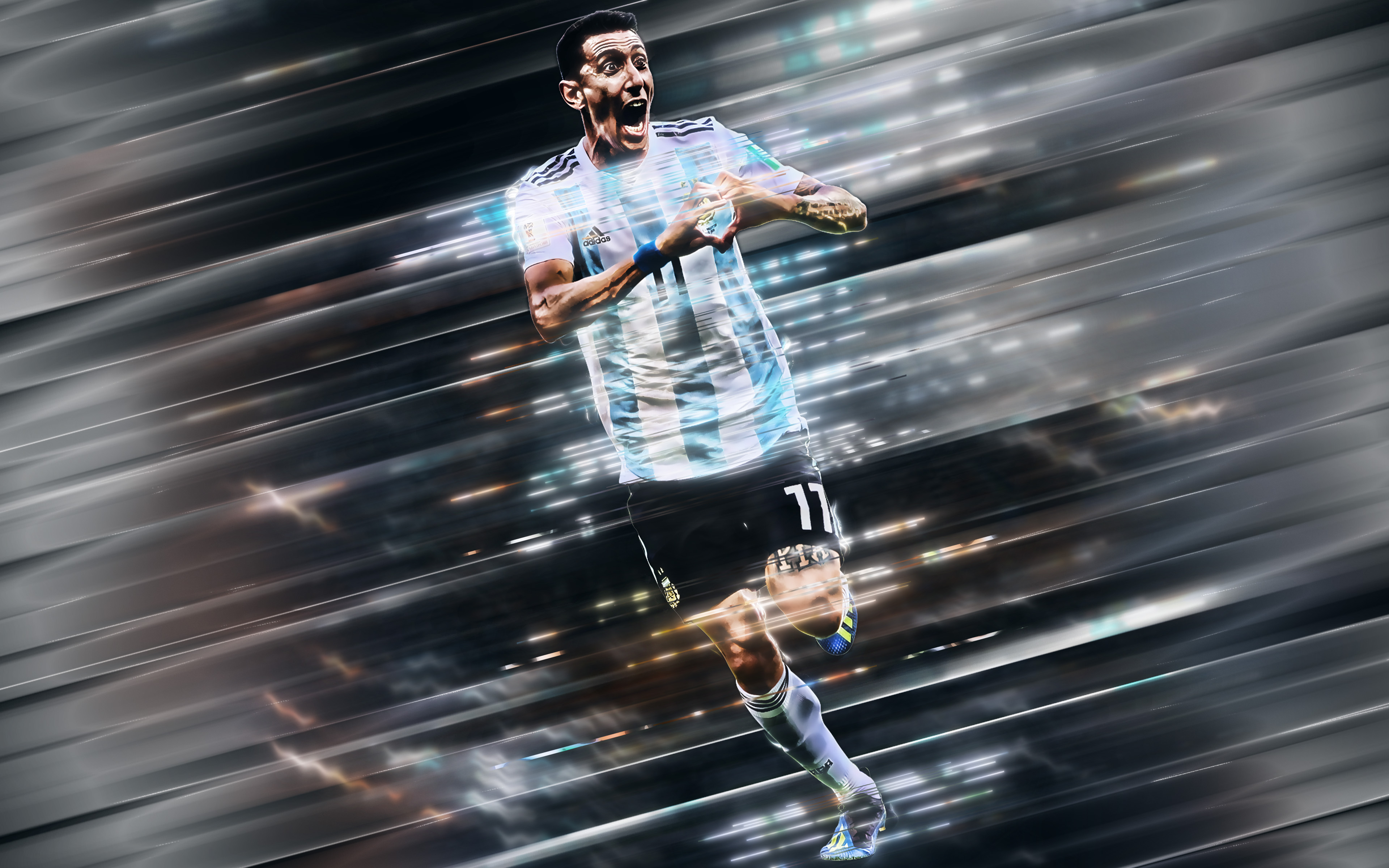 3840x2400 Ángel Di María 4k Ultra HD Wallpaper, Desktop