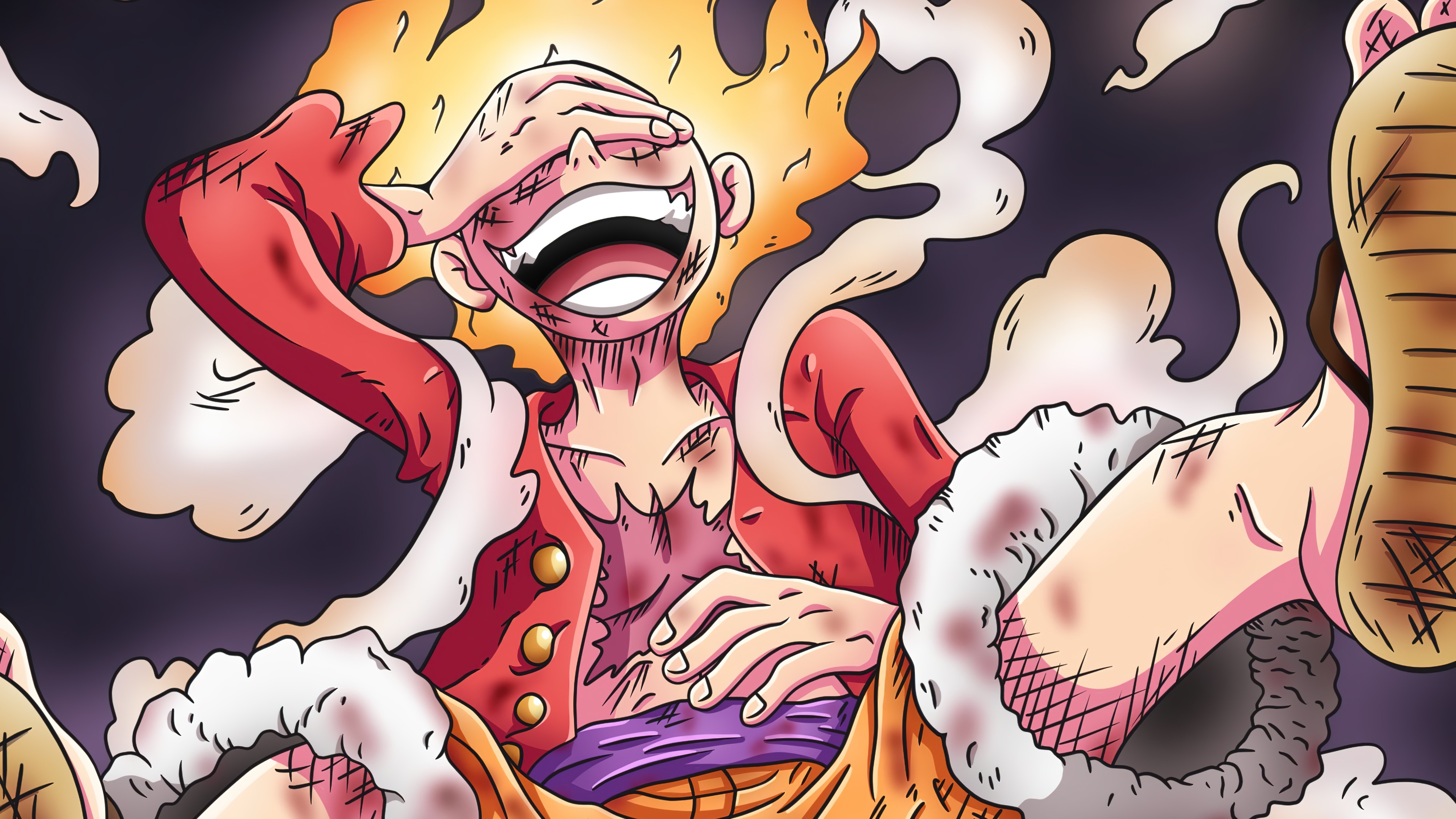 3840x2160 luffy, gear sun god nika, one piece, 4k Gallery HD Wallpaper, Desktop