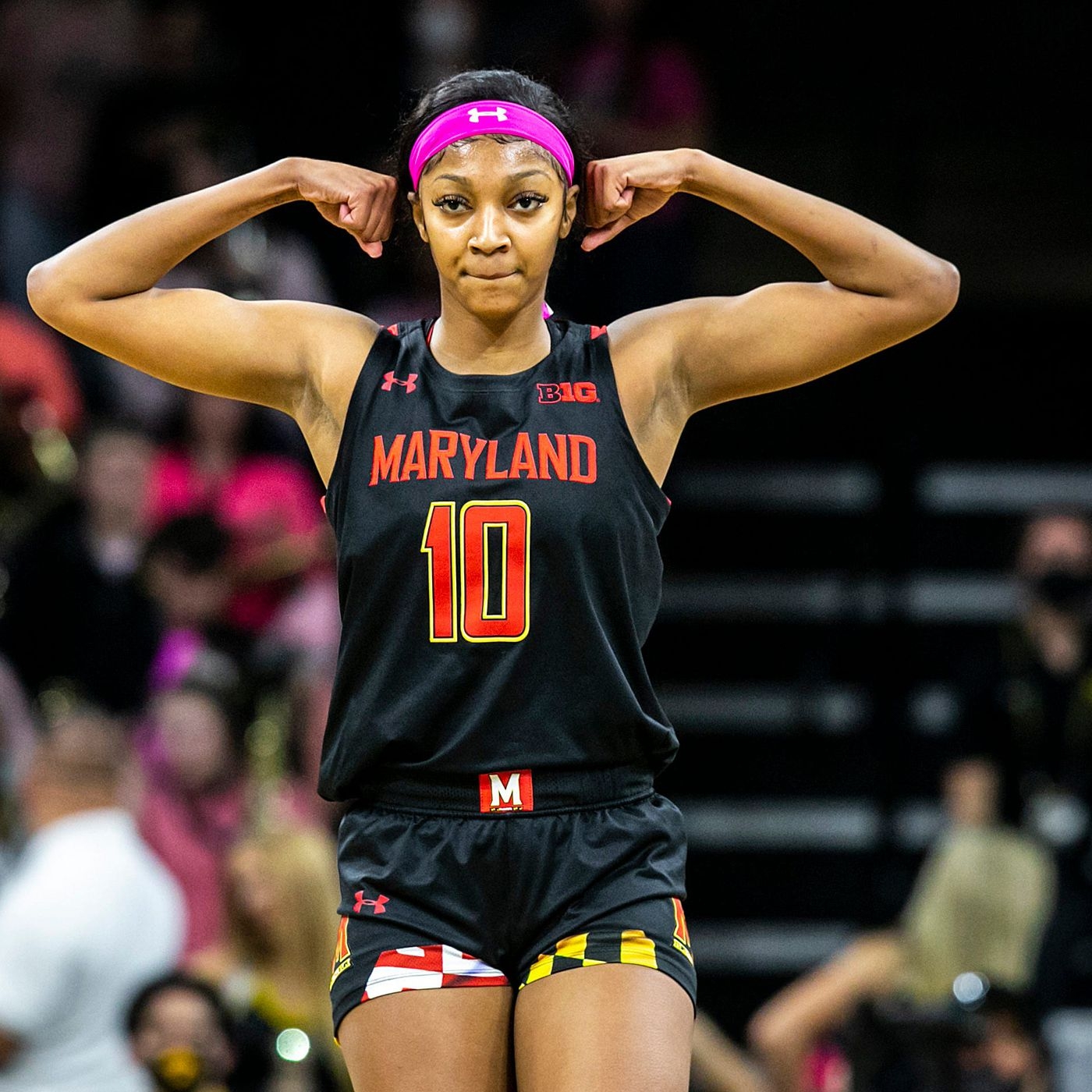 1400x1400 Maryland Women's Basketball's Angel Reese Named An AP Third Team All American, Ashley Owusu, Katie Benzan Earn Honorable Mentions, Phone