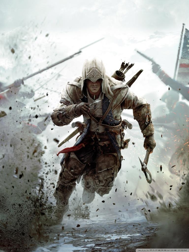 770x1030 Assassin's Creed 3 Connor Free Running Ultra HD Desktop Background Wallpaper for 4K UHD TV, Widescreen & UltraWide Desktop & Laptop, Multi Display, Dual Monitor, Tablet, Phone