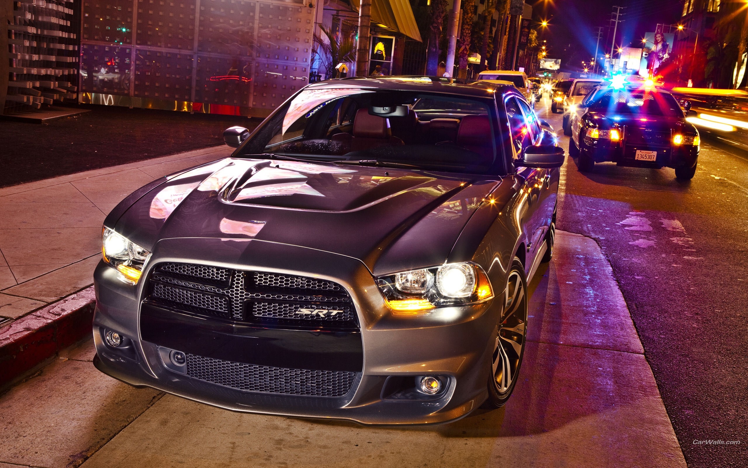 2560x1600 cars, police, urban, Dodge Charger SRT wallpaper, Desktop