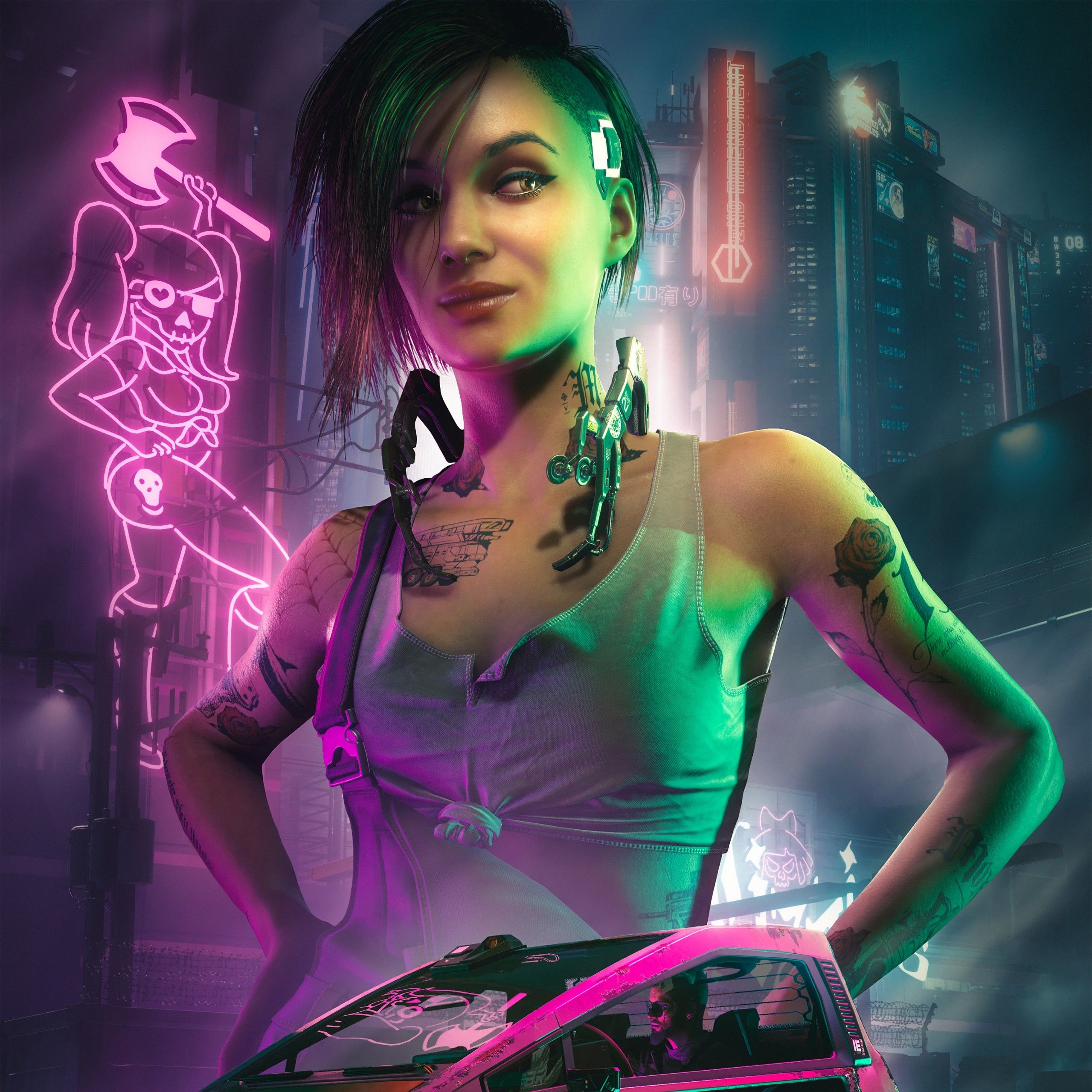 2560x2560 Judy Alvarez 4K Wallpaper, Cyberpunk Cyberpunk girl, 2021 Games, Games, Phone