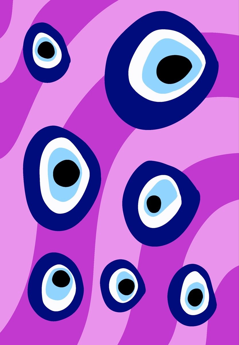 840x1200 Pink Evil Eye Wallpaper. Evil eye art, Eyes wallpaper, Funky wallpaper, Phone