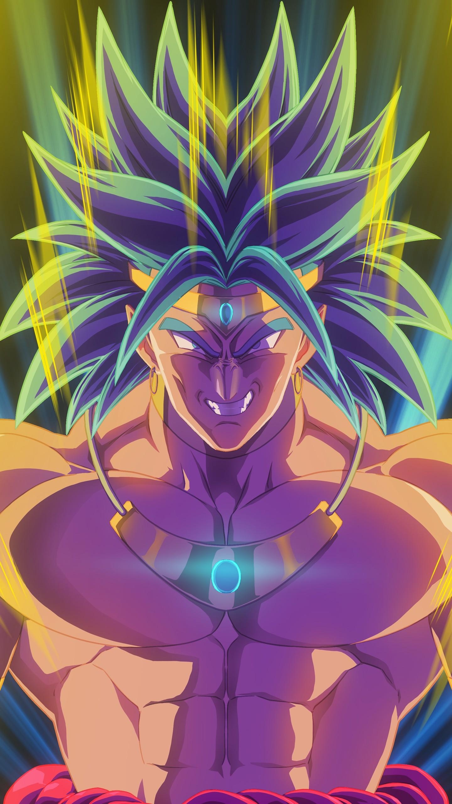 1440x2560 Broly Dragon Ball Z Artwork 4K Wallpaper, Phone