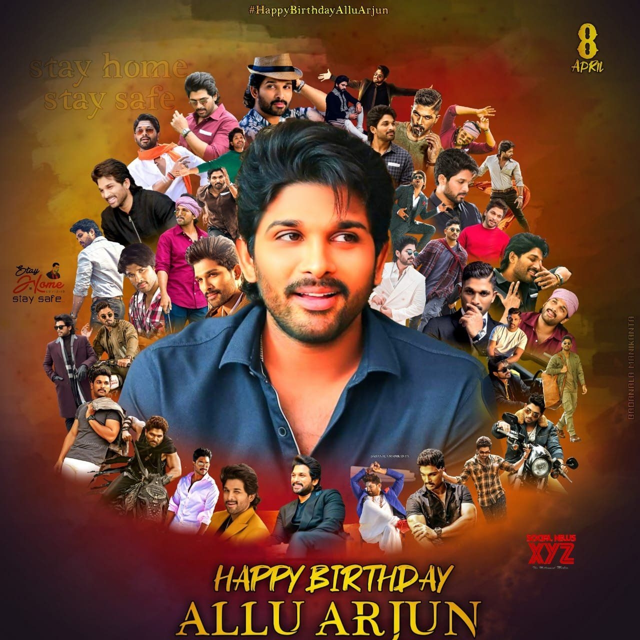 1280x1280 Allu Arjun 2020 Birthday Posters News XYZ, Phone