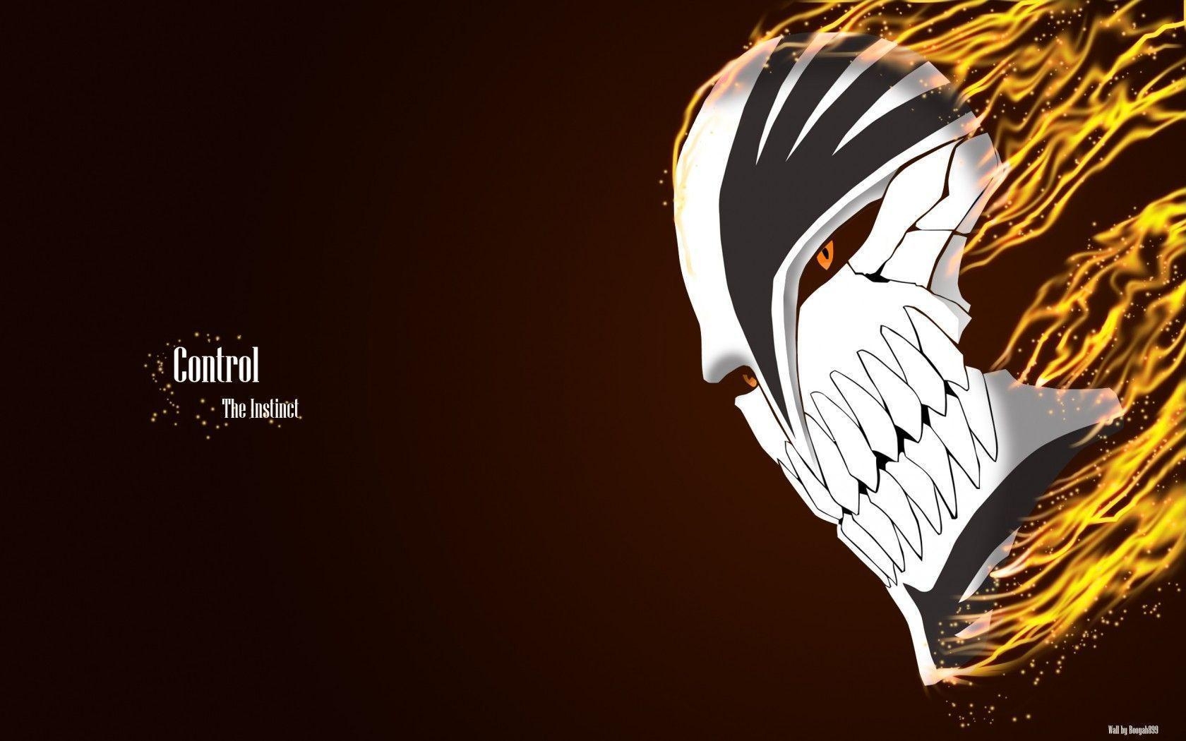 1680x1050 Hollow Mask Ichigo Bleach Vizard Flames wallpaper #, Desktop