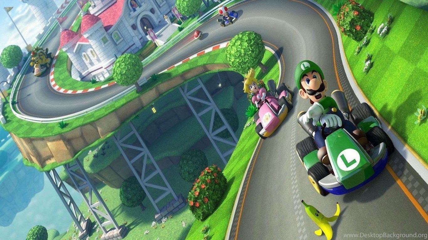 1370x770 Free Wallpaper Free Game Wallpaper Mario Kart 8 Wallpaper, Desktop