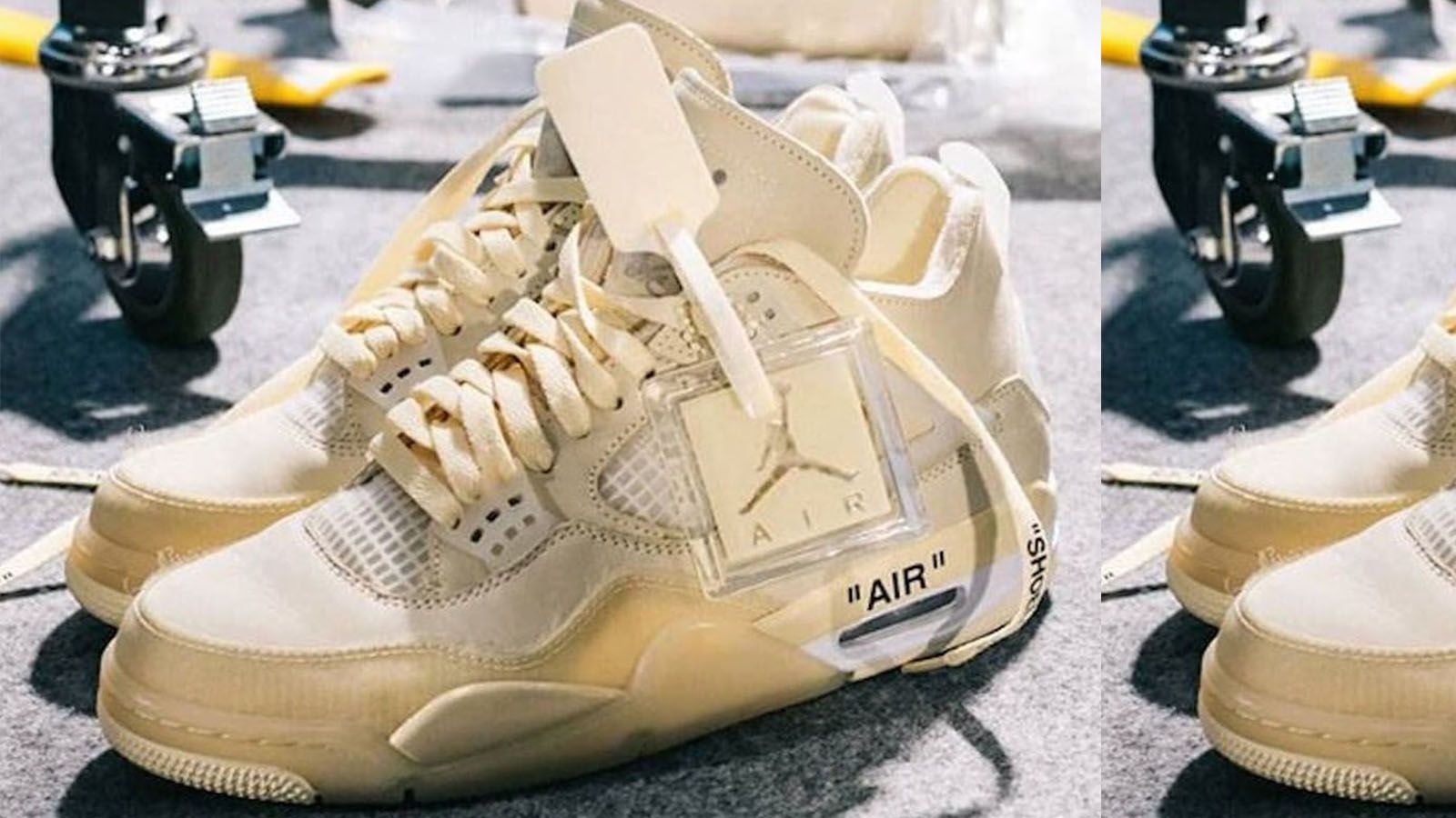 1600x900 A Release Date's Been Revealed For The Off White X Air Jordan 4 'Sail', Desktop