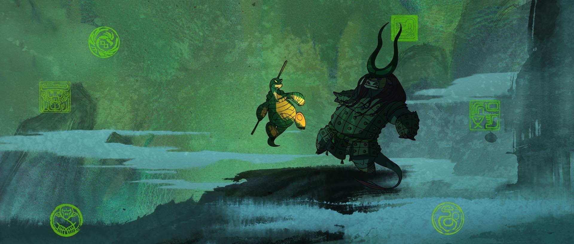 1920x820 See the early concepts for Kung Fu Panda 3. Concept art_Movie, Dual Screen