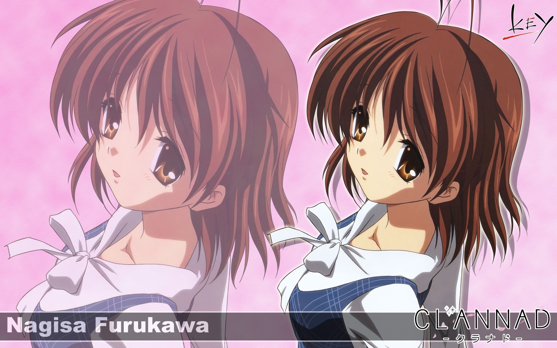 1920x1200 Wallpaper, Clannad, Furukawa Nagisa, girl, pose, look, Desktop