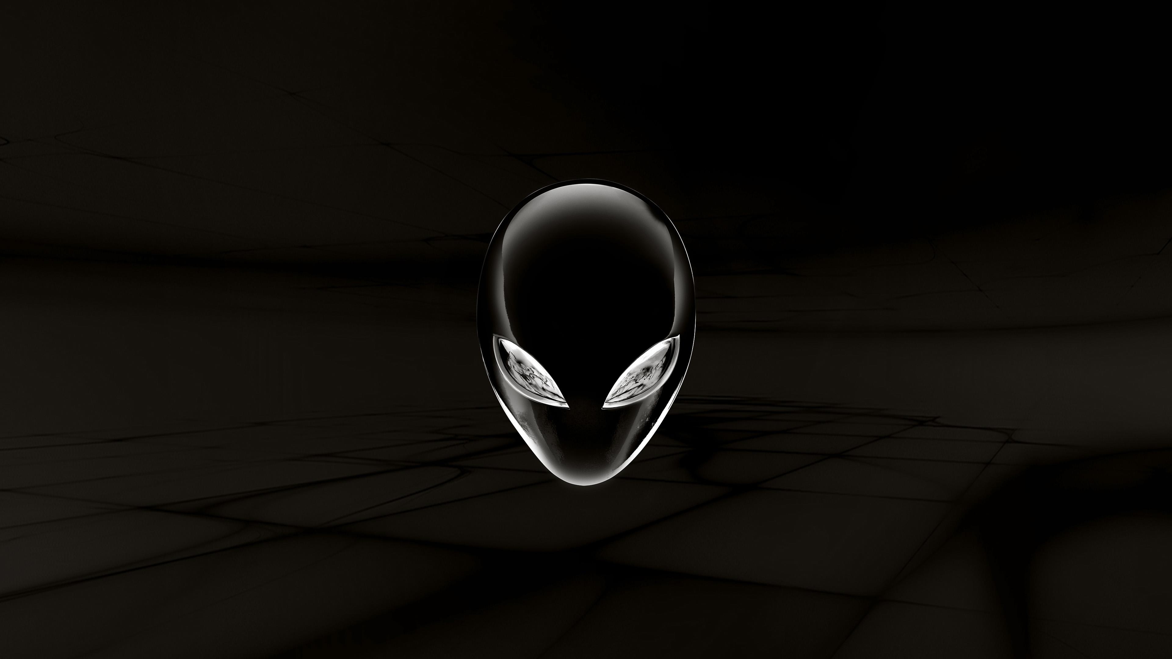 3840x2160 I made an inverted Alienware desktop background so I could keep the same style but also find the mouse cursor (4k 16x9), Desktop