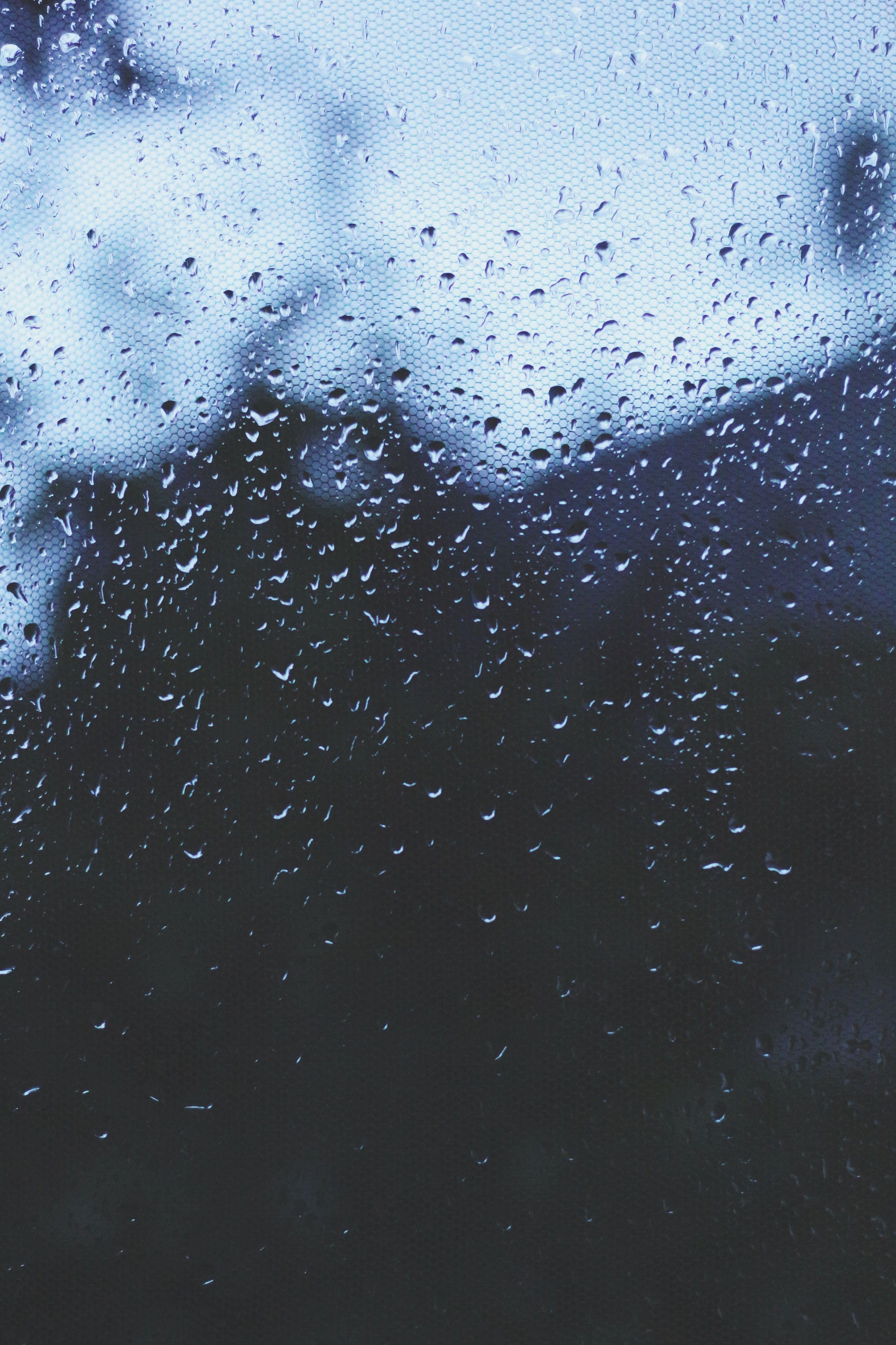 2740x4100 Rain Fall Live Wallpaper Blue Aesthetic Rain Wallpaper & Background Download, Phone