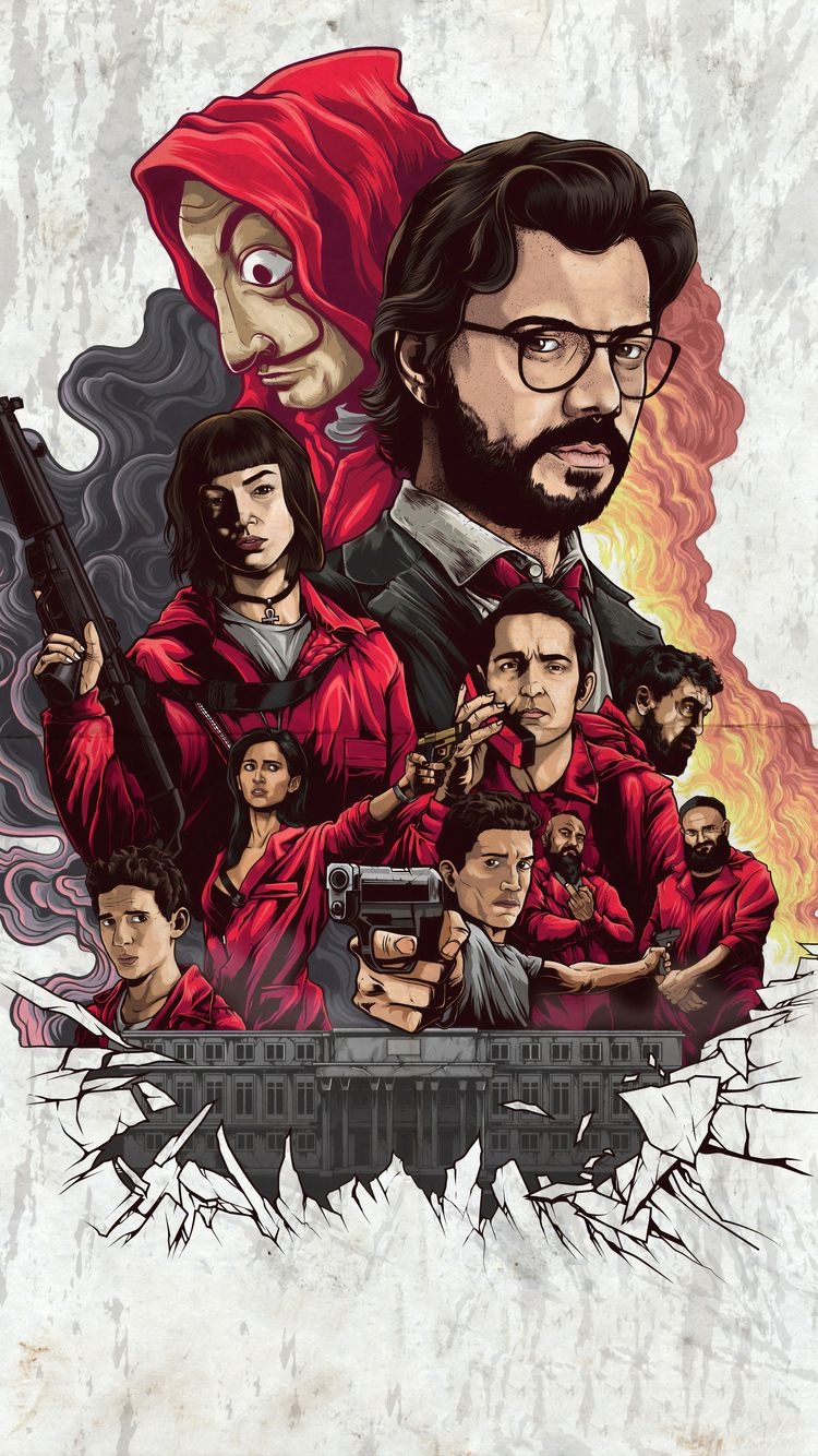 750x1340 4k Money Heist Netflix 2019 iPhone iPhone 6S, iPhone 7 HD 4k Wallpaper, Image, Background, Photo and Picture, Phone